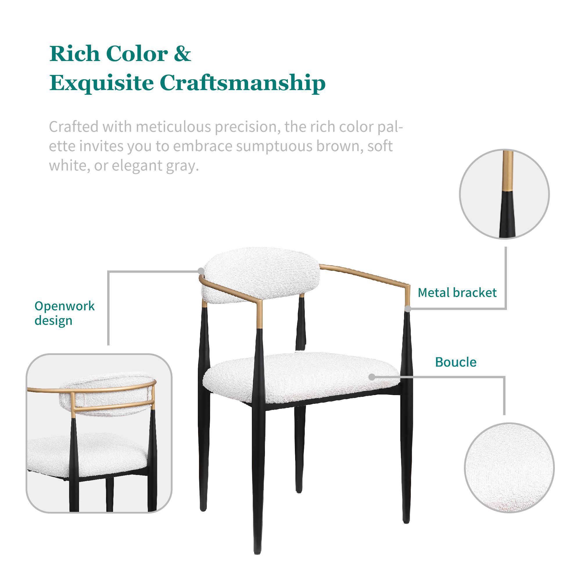 FARATI D2006DC-WHITE Dining-Chairs - View #7
