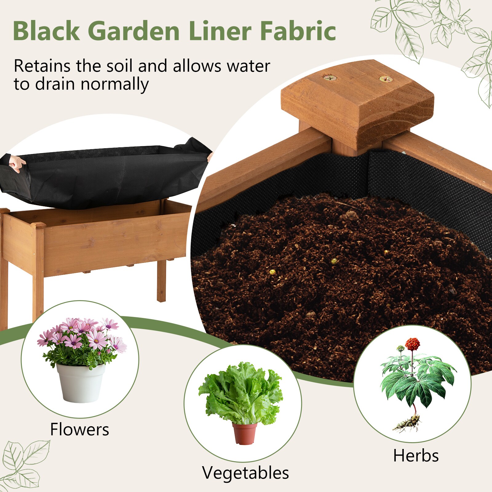 Iseryn NB8680BN Raised-Garden-Beds - View #3