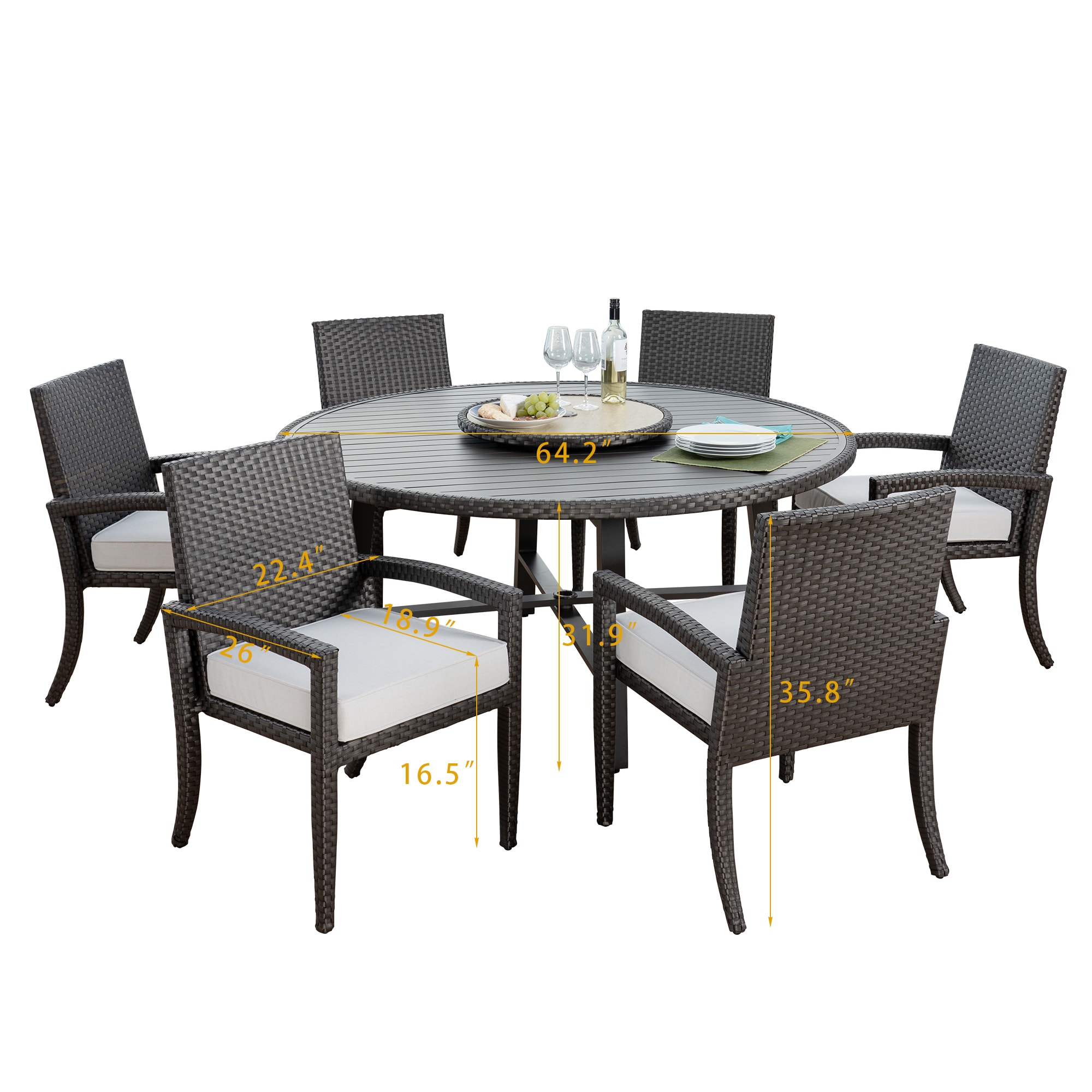 Mondawe MO-ZY01514 Patio-Dining-Sets - View #9