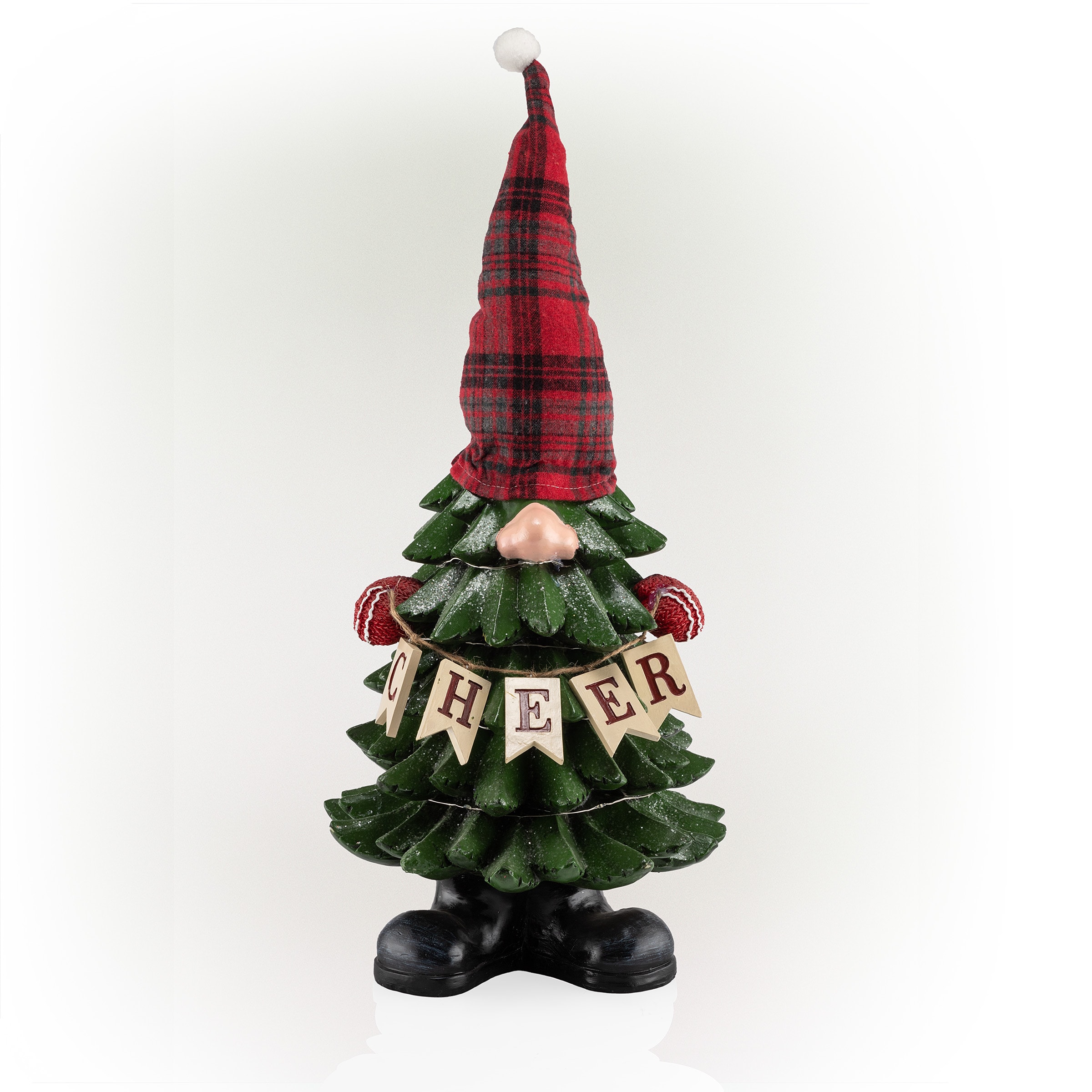 Alpine Corporation 28-in Lighted Decoration Gnome Battery-operated ...