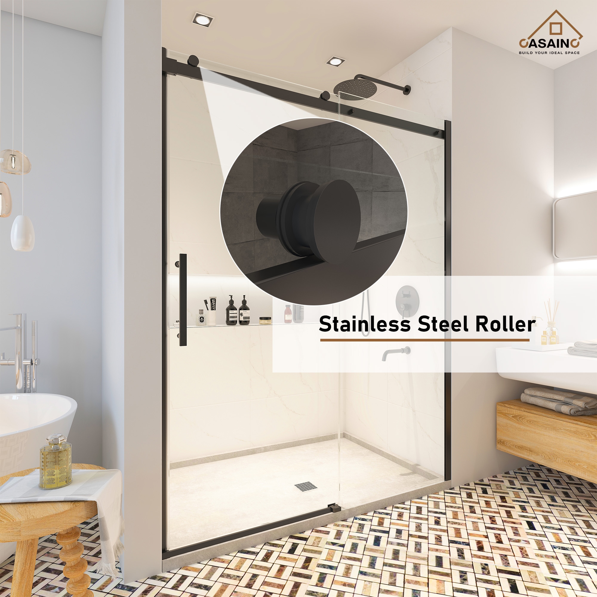 CASAINC SL-TL-D-T128 Shower-Doors - View #7