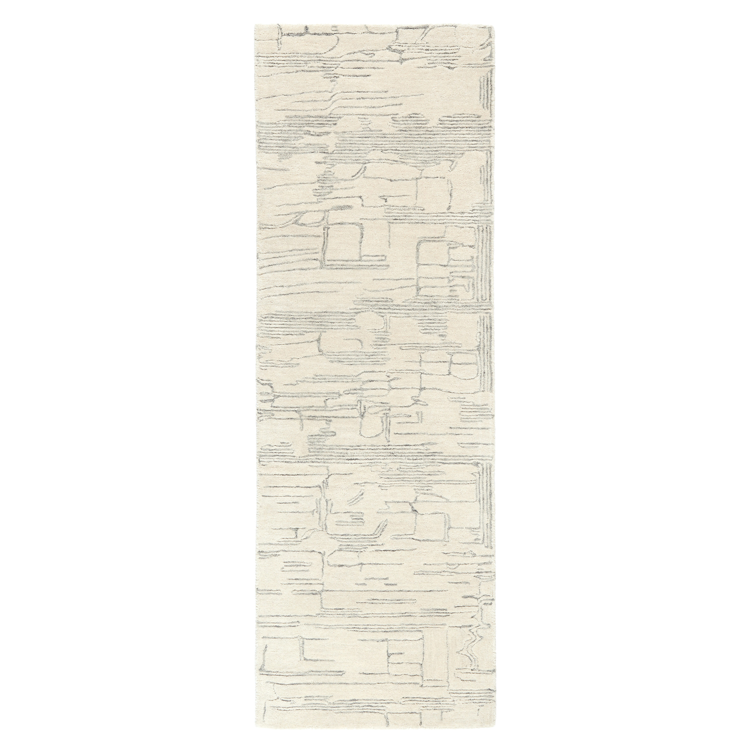 Town & Country Living 4-03-196 6 x 9 (ft) Loomed Polyester Beige/Blue Rectangular Indoor Abstract Runner rug