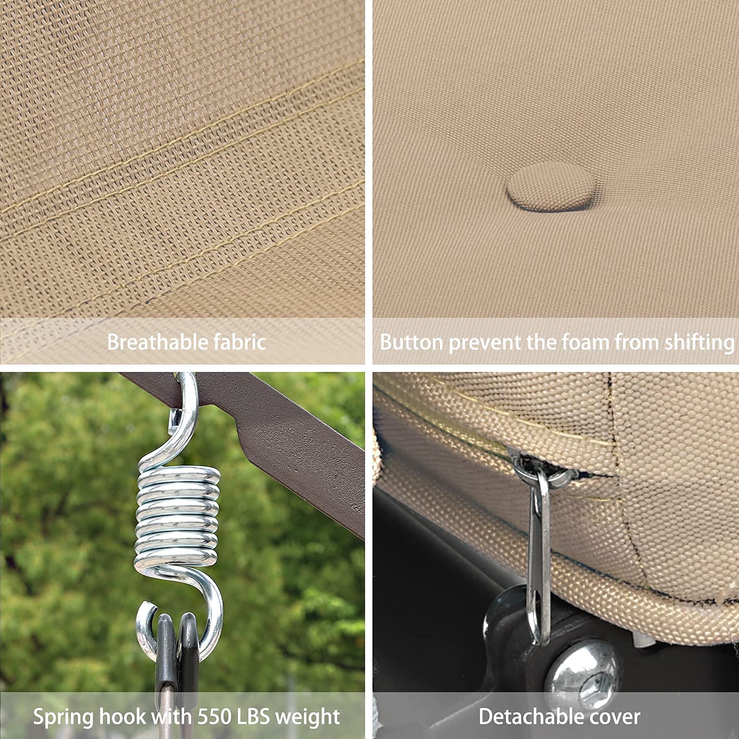 Aoodor A052-PBNBN Swing-Gliders - View #7