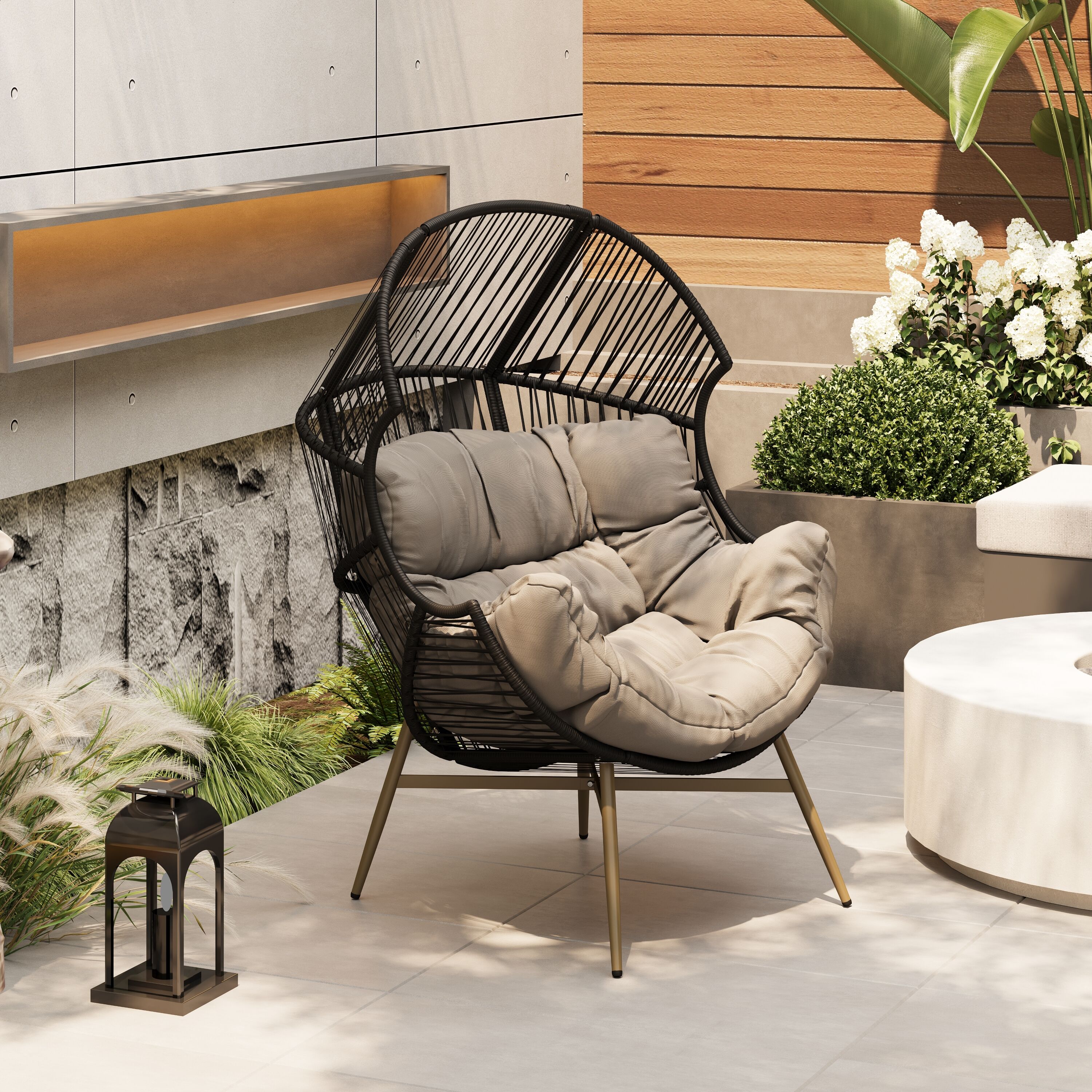 Christopher Knight Home Cori Outdoor Patio Wicker Egg Chair for Ultimate Comfort and Relaxation #324753