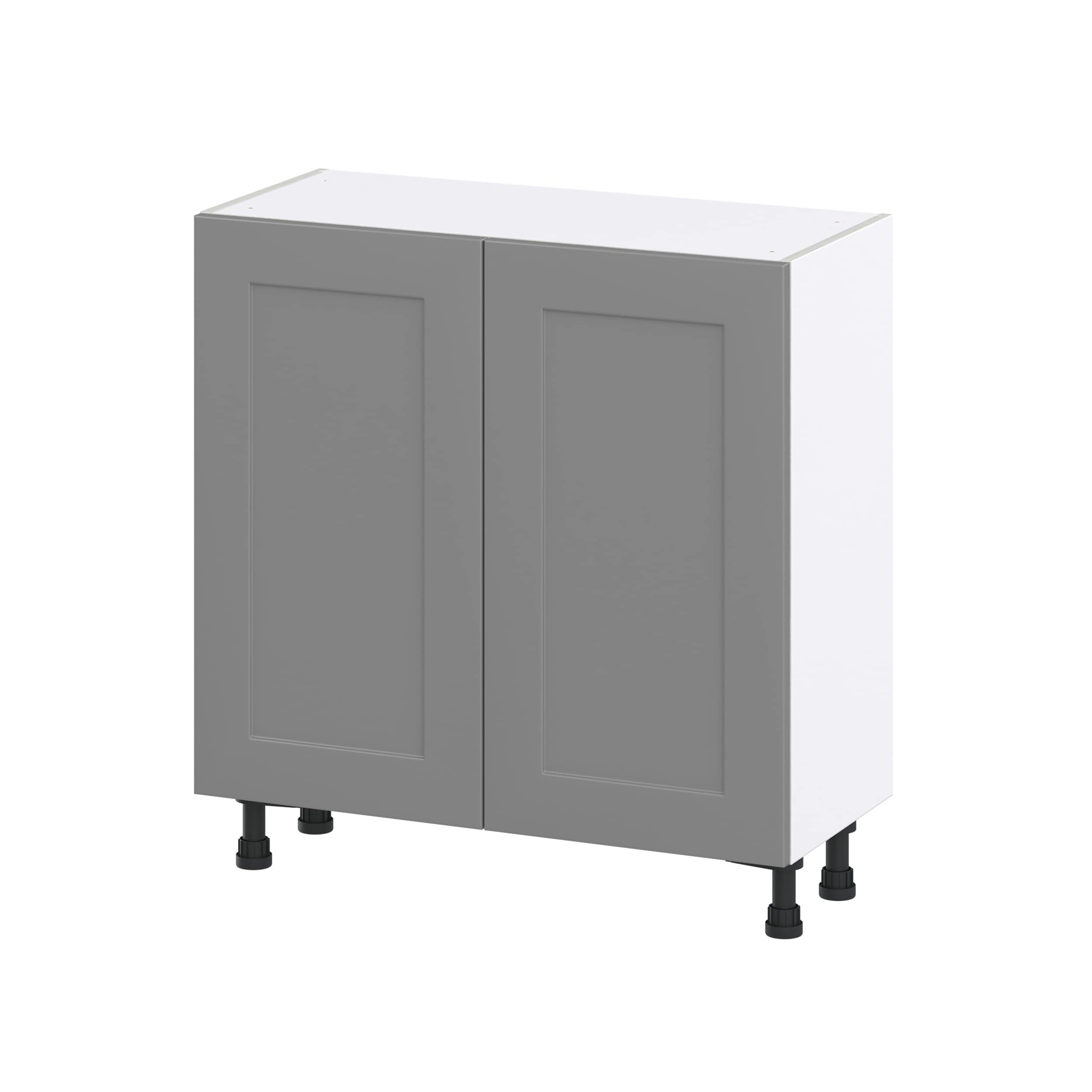 Hugo&Borg Beaumont 33-in W x 15-in H x 24-in D Slate Gray Wall Fully Assembled Cabinet (Recessed Panel Shaker Door Style)