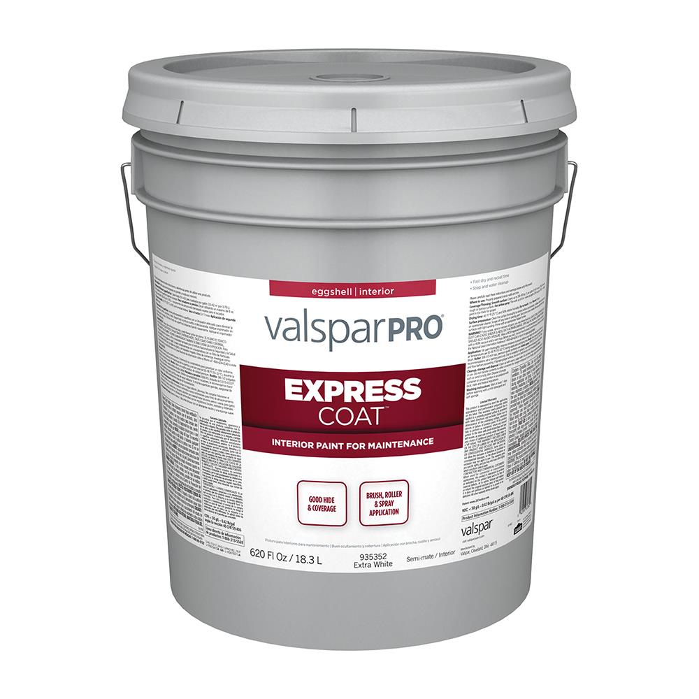 Valspar Pro ExpressCoat Extra White Eggshell Latex Tintable Paint (Actual Net Contents: 620-fl oz)