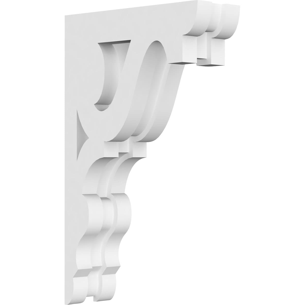 Ekena Millwork CORP01X05X09RB 1.875-in x 5.5-in x 9-in Robin Unfinished White PVC Paintable Corbel