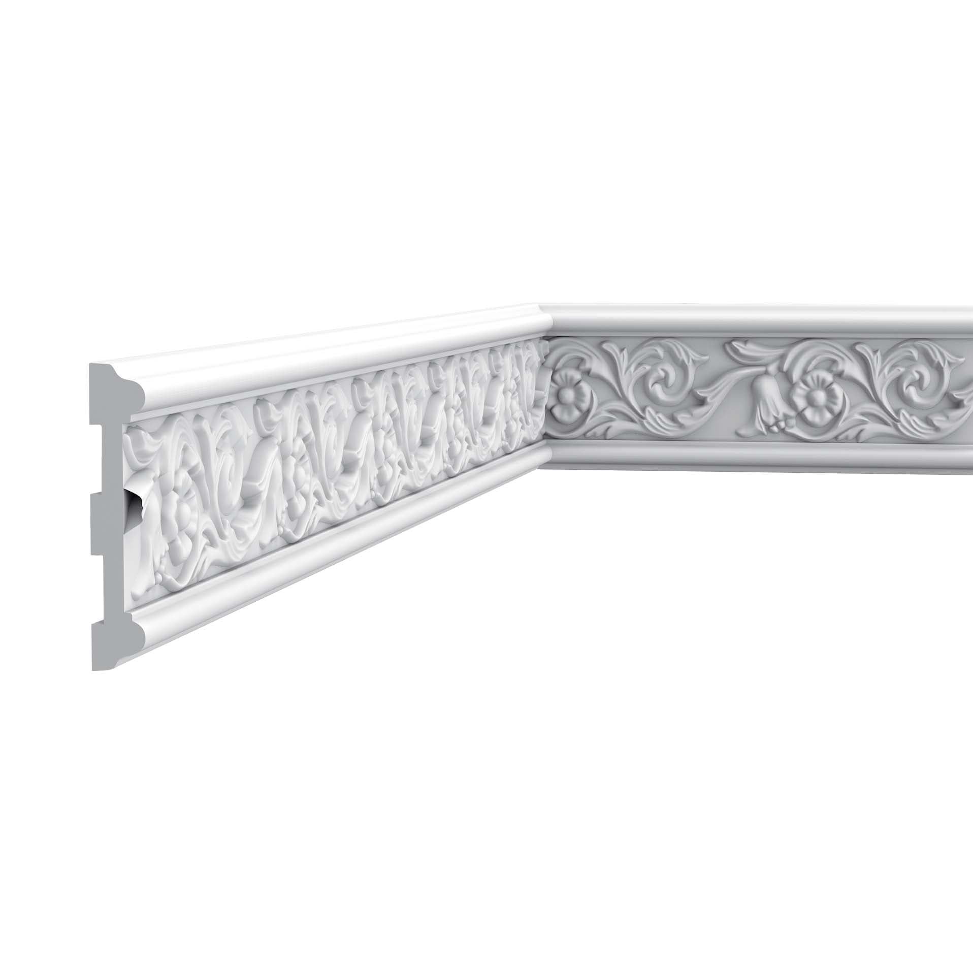 Orac Decor P7020 Panel Moulding 4.375-in x 6.5-ft White Primed Polyurethane Wall Panel Moulding