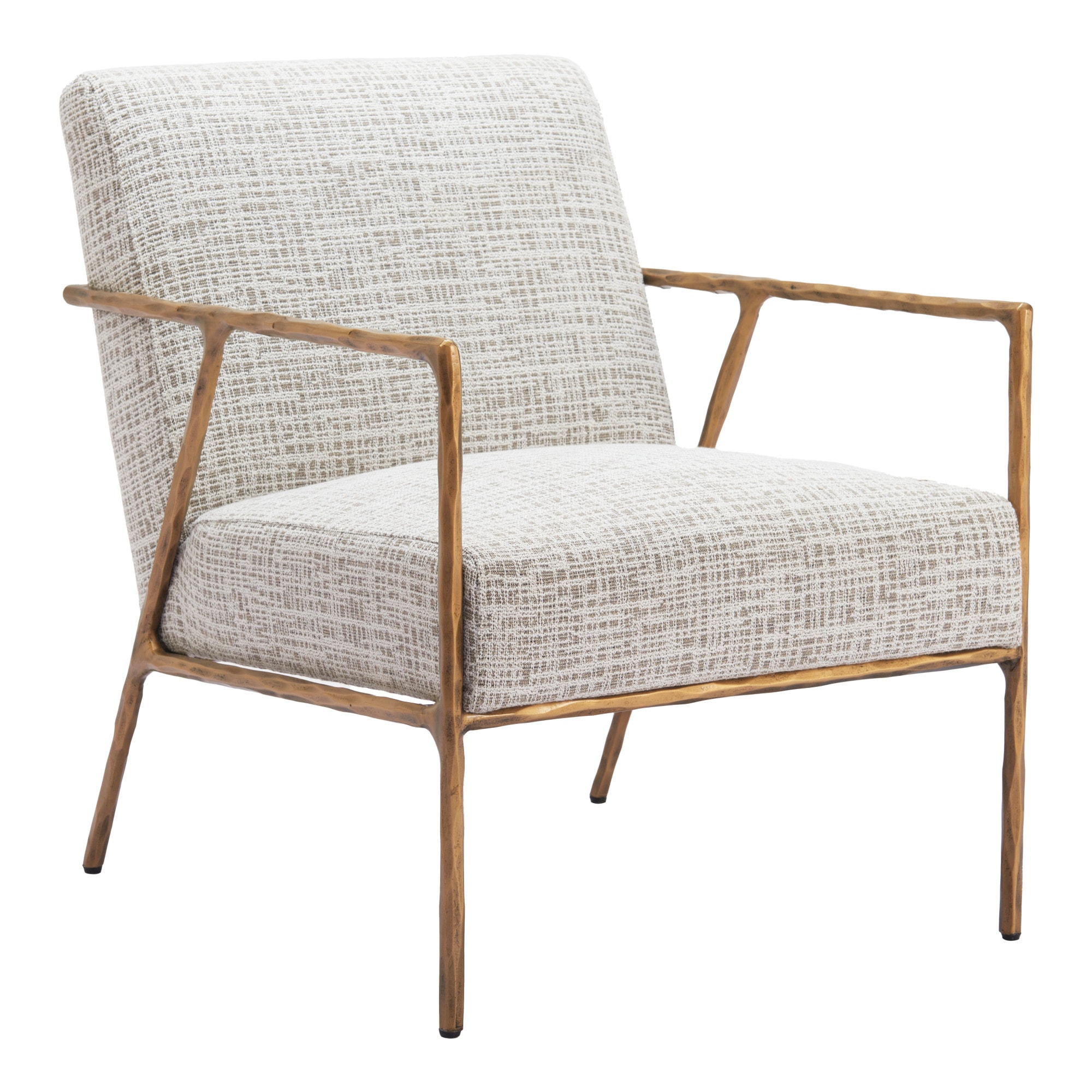 ZUO 110270 Modern Beige Frost Accent Chair