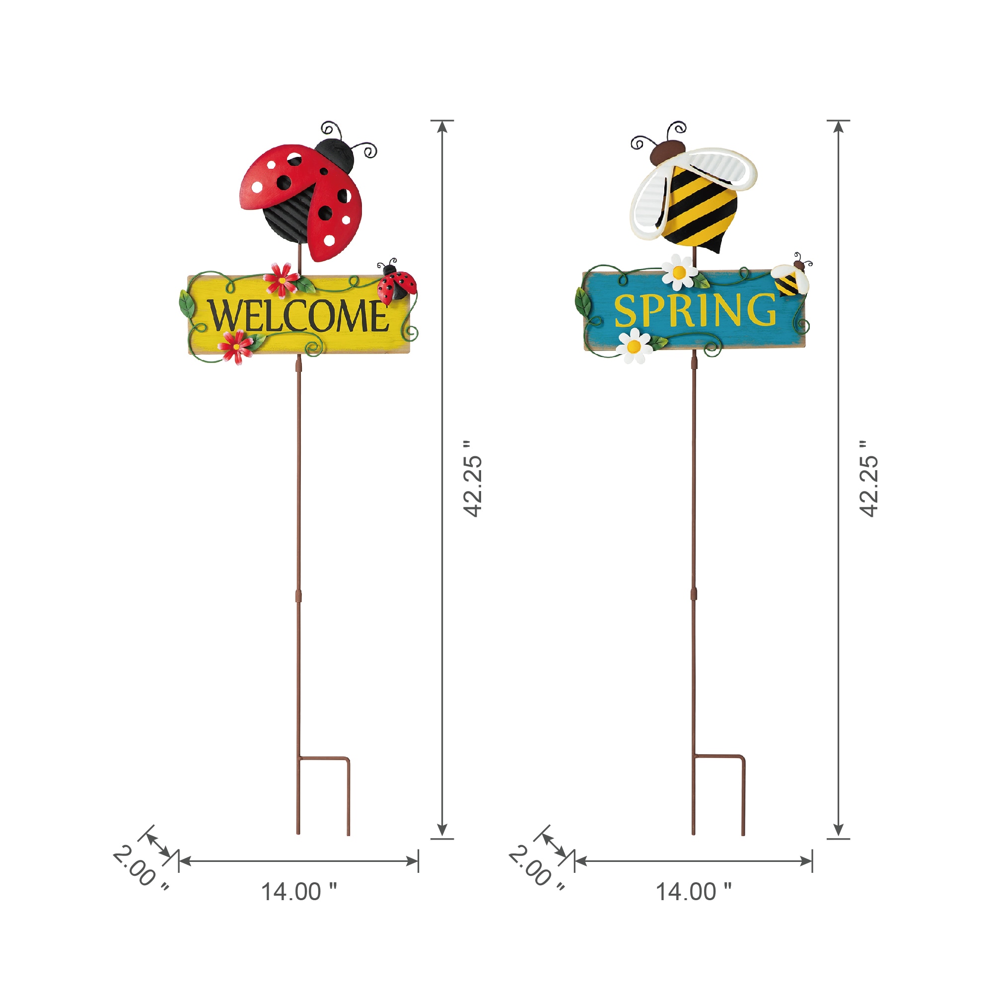 Bee Thermometer Garden Stake