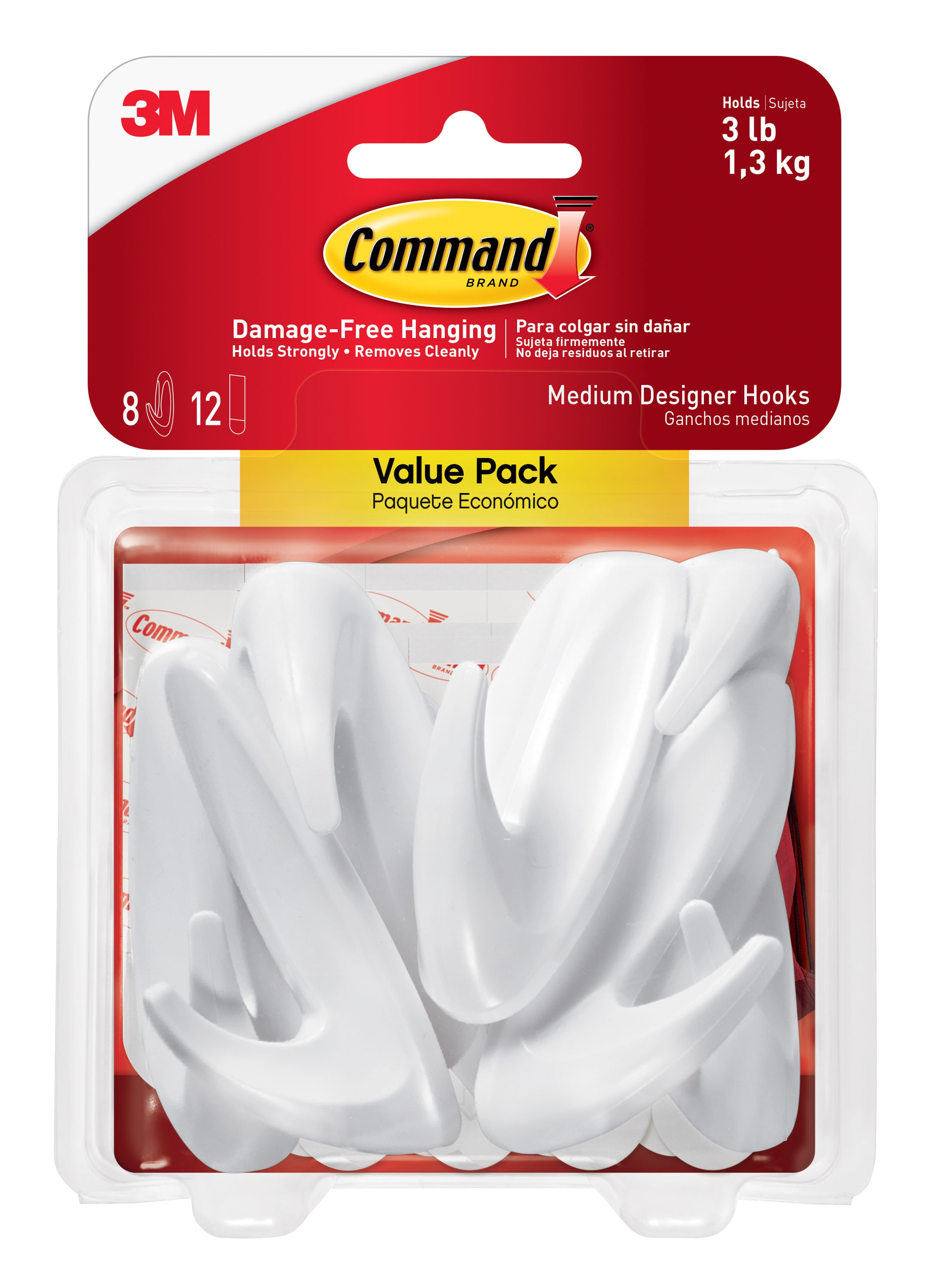 Command Picture Hanging Strips Variety Pack, White, Damage Free
