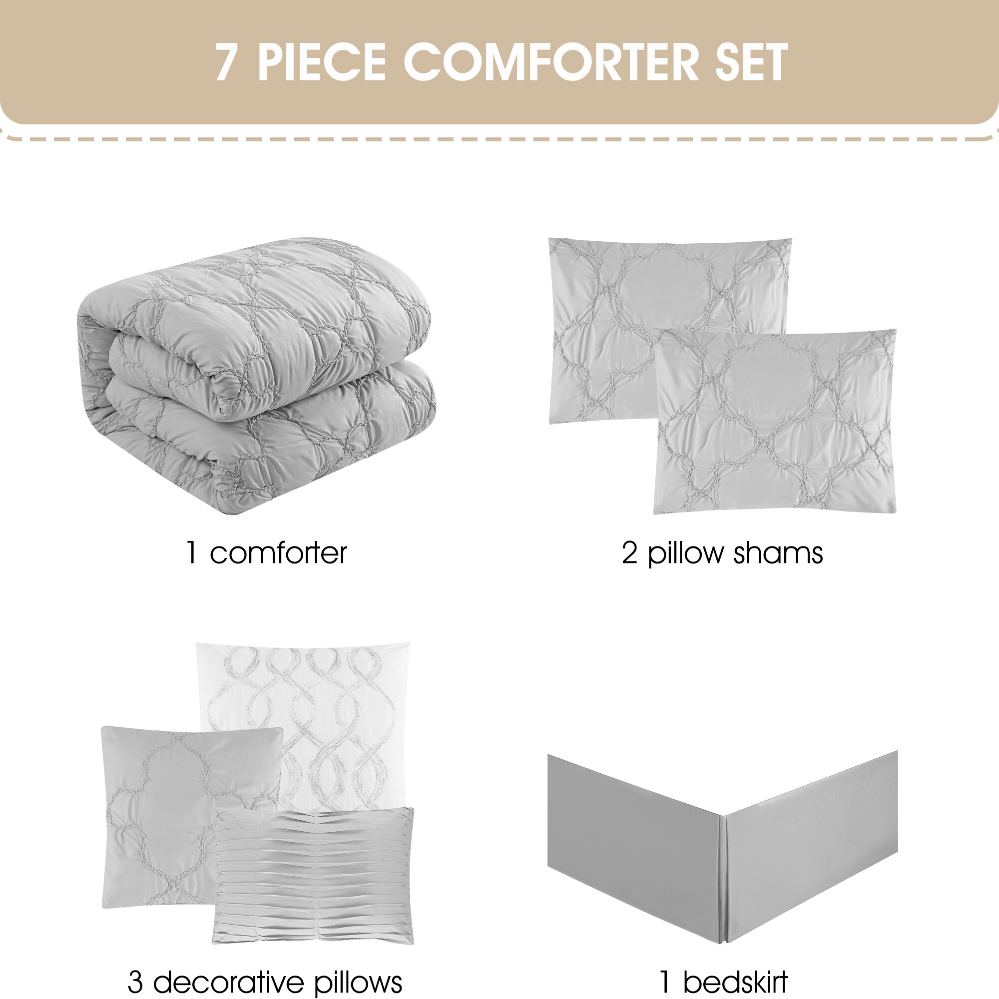 Nanshing MARISCOS7-K-GRY bedding - View #4