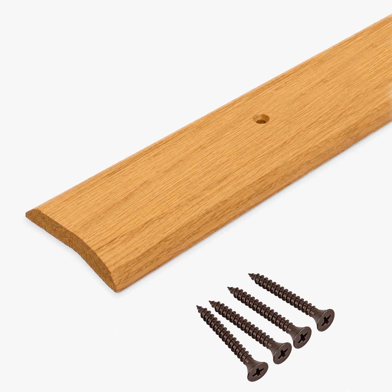Randall Manufacturing Co., Inc 1-1/2Inch Wide Red Oak Transition Strip 3 ft Pre-Drilled Screws Included Light Natural Stain #3 FT WL-1560
