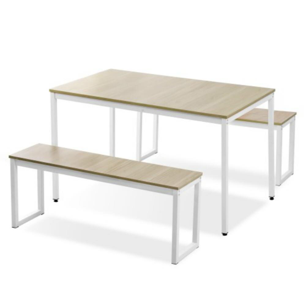 CASAINC TM-WF189715AAA Beige Contemporary/Modern Dining Room Set with Square Table (Seats 2)