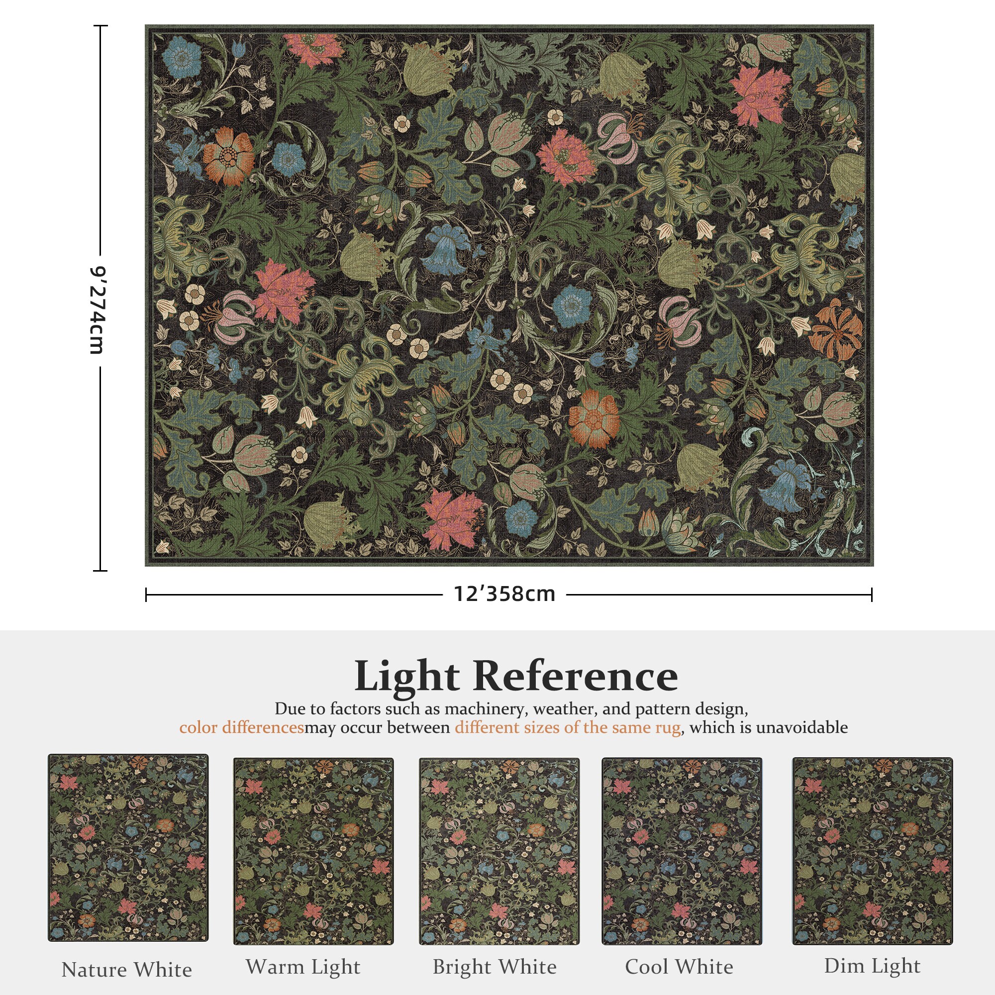 KERDOM RGHH-9X12-DARKGREEN rugs - View #3
