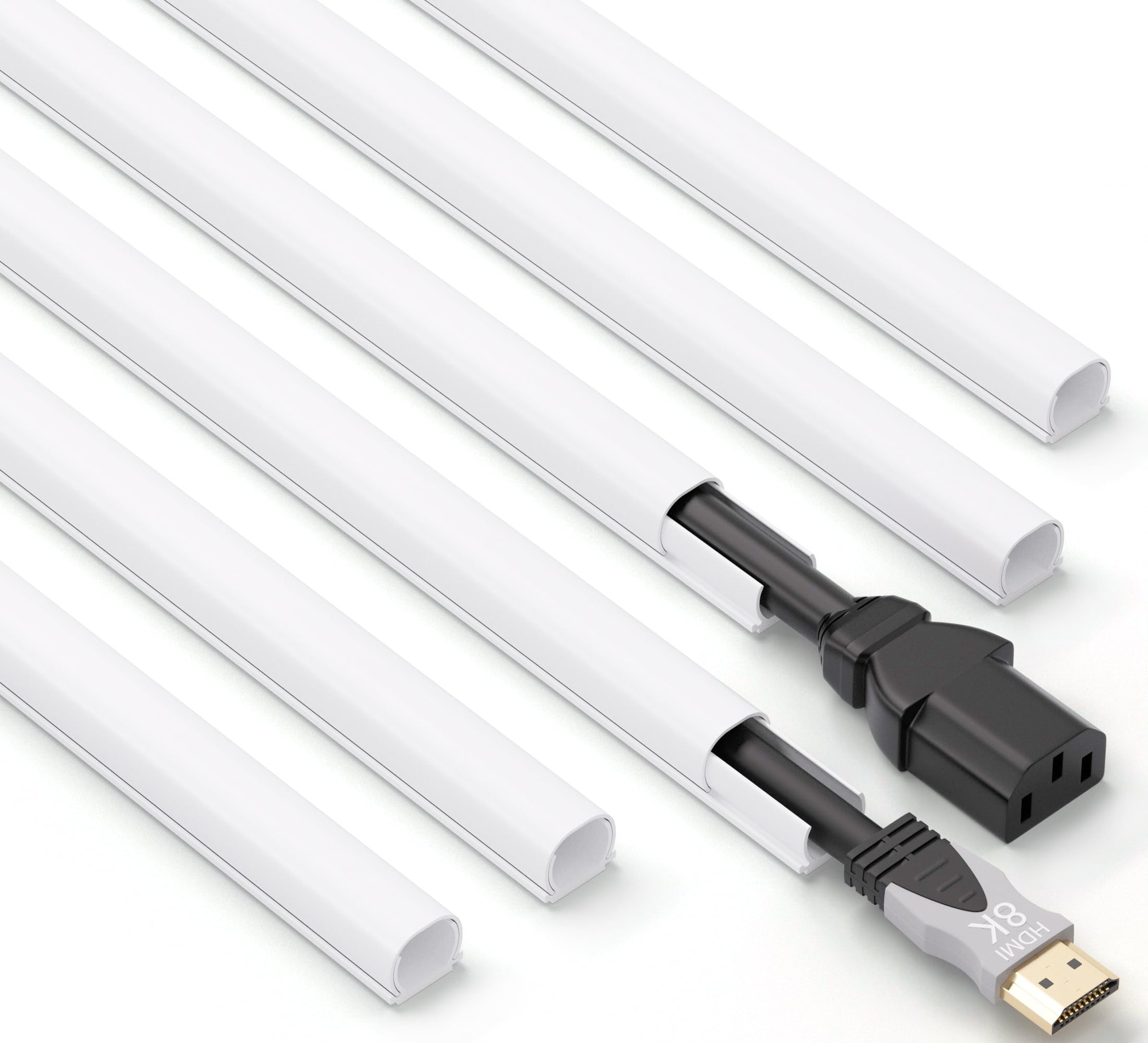 Misopily 85in Cord Hider for Single Wire Self Adhesive Cord Covers for ...