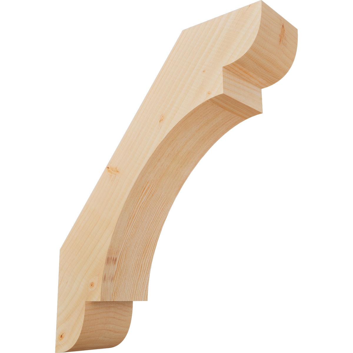 Ekena Millwork BRC06X20X24OLY00SDF 5-1/2-in x 20-in x 24-in Douglas Fir Unfinished Wood Olympic Smooth Knee Brace