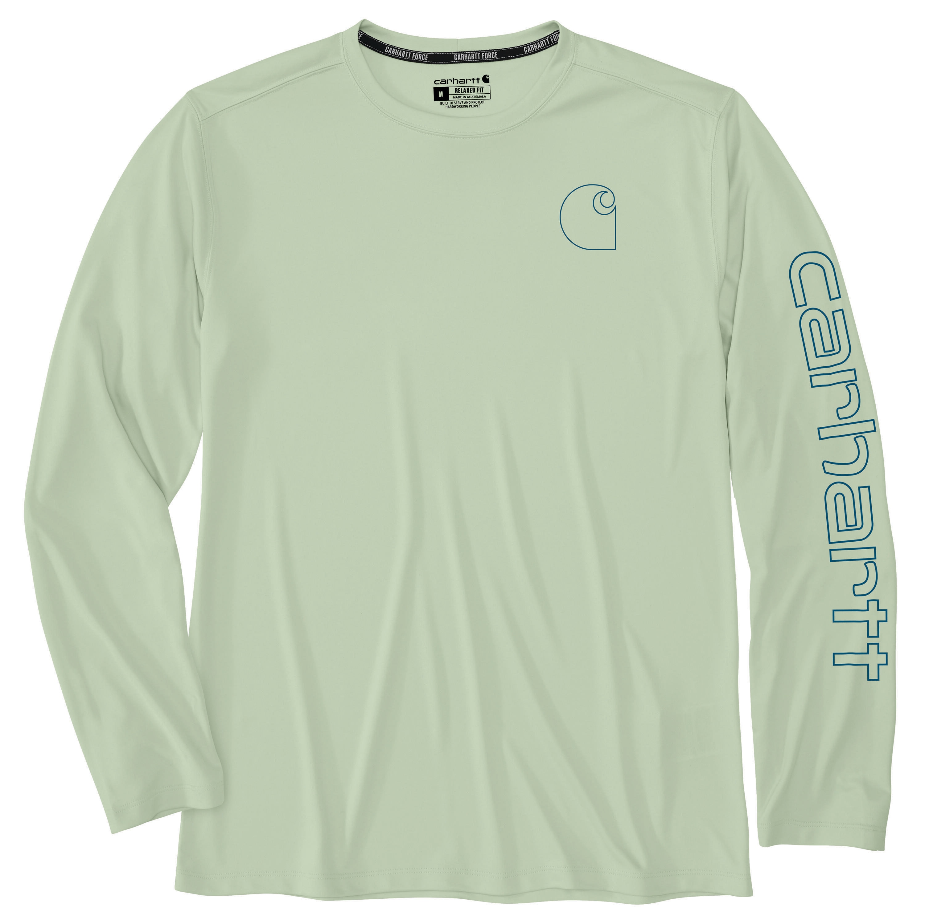 Carhartt 106164-GF32XLREG Men's Green Jersey Long sleeve T-shirt ( 2XL )
