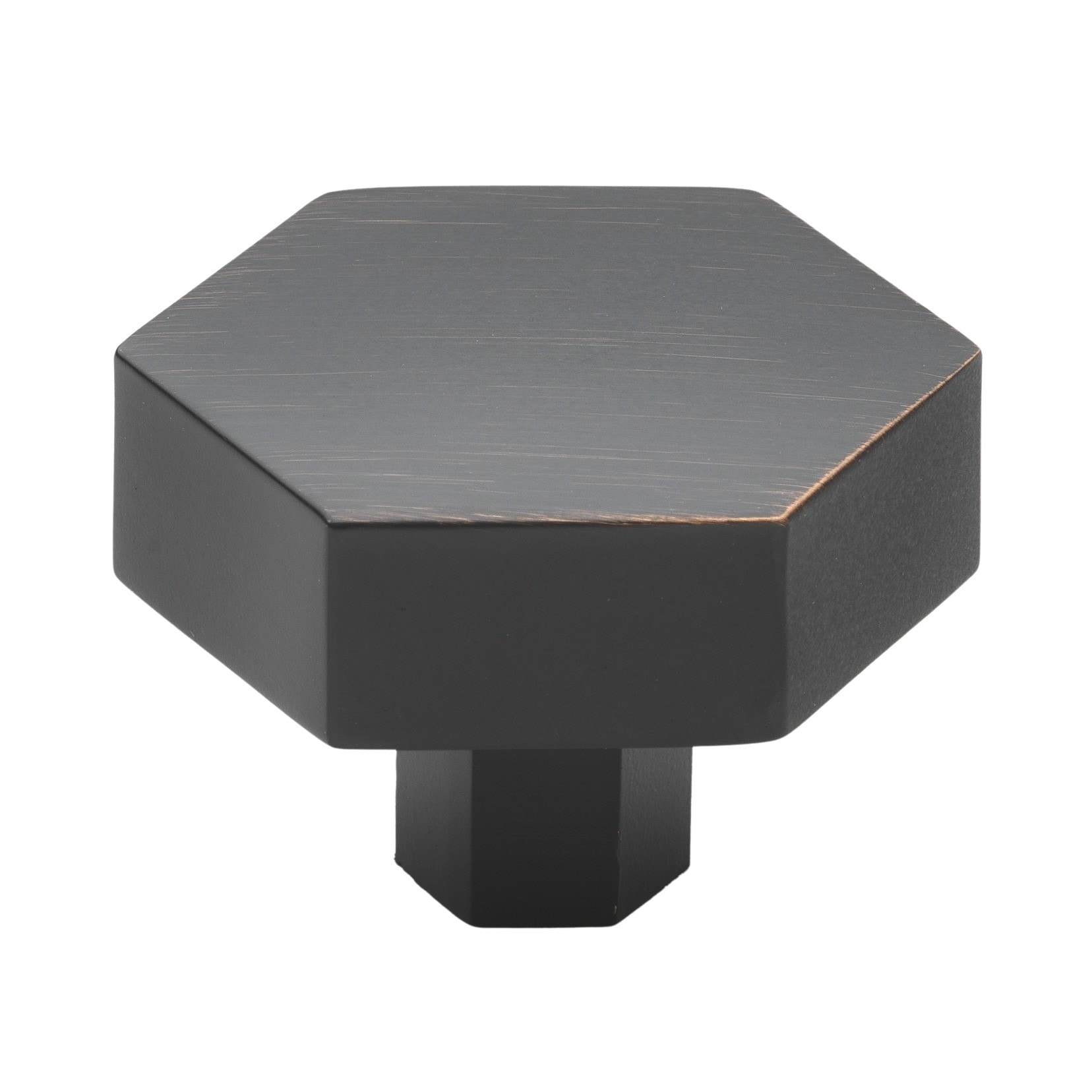GlideRite Hardware 5824-ORB-25 1-1/2 in. Solid Hexagon Cabinet Knob - 25 Pack