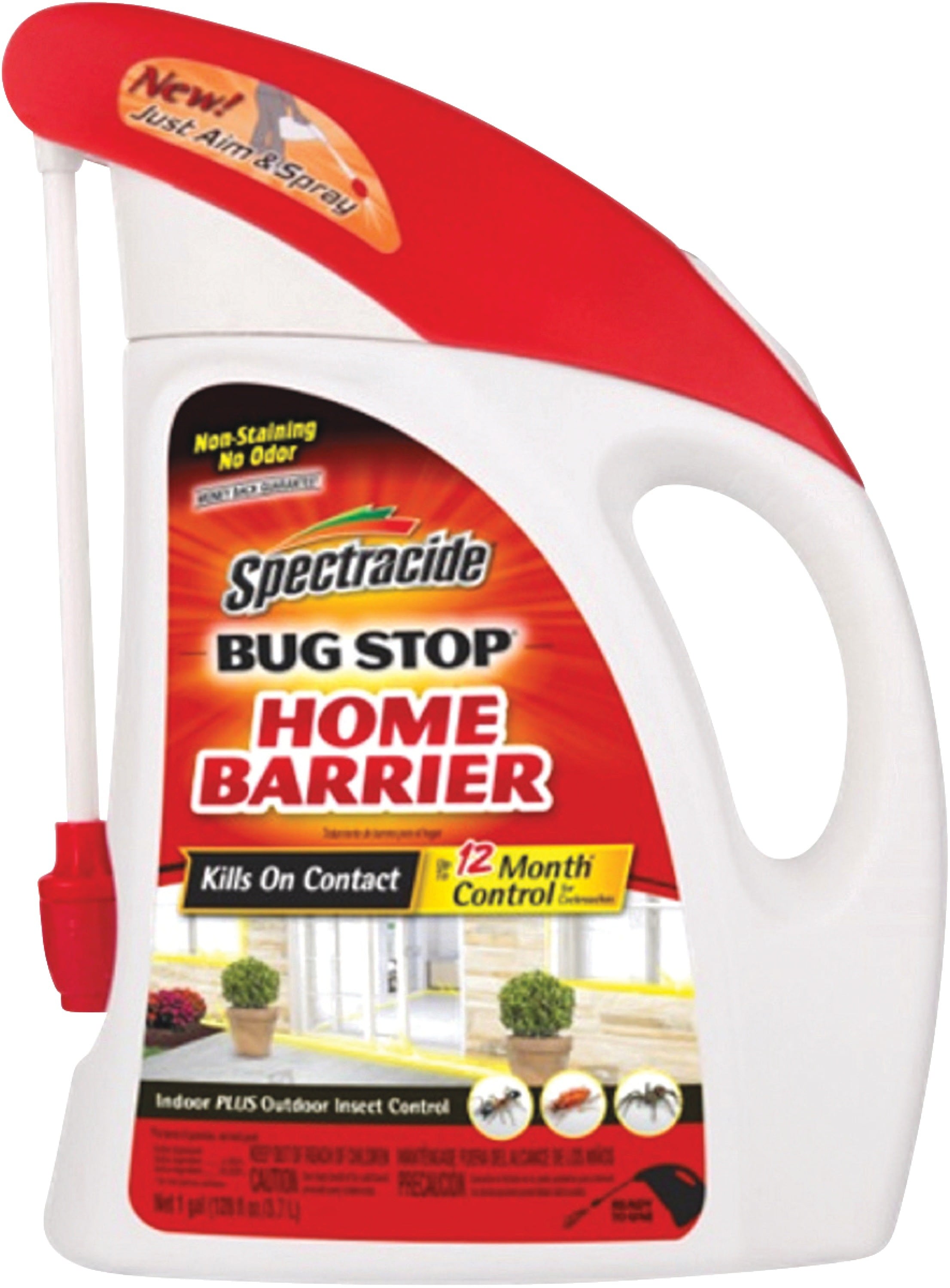 Spectracide  Bug Stop Home Barrier Indoor Outdoor Insect Control with Flip Go Sprayer - 0.5 Gallon (Case of 4)