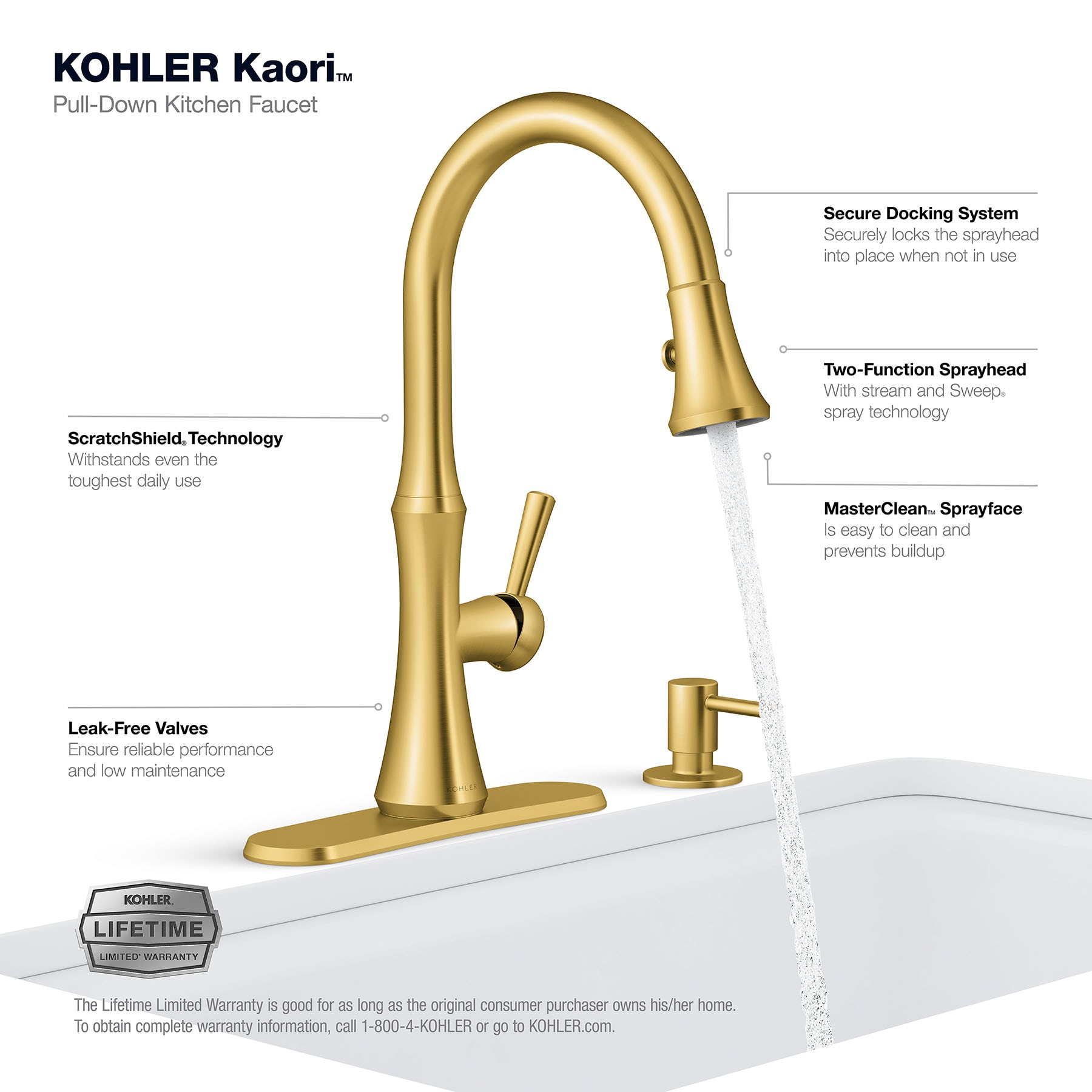 KOHLER K-R28706-SD-2MB Kitchen-Faucets - View #4