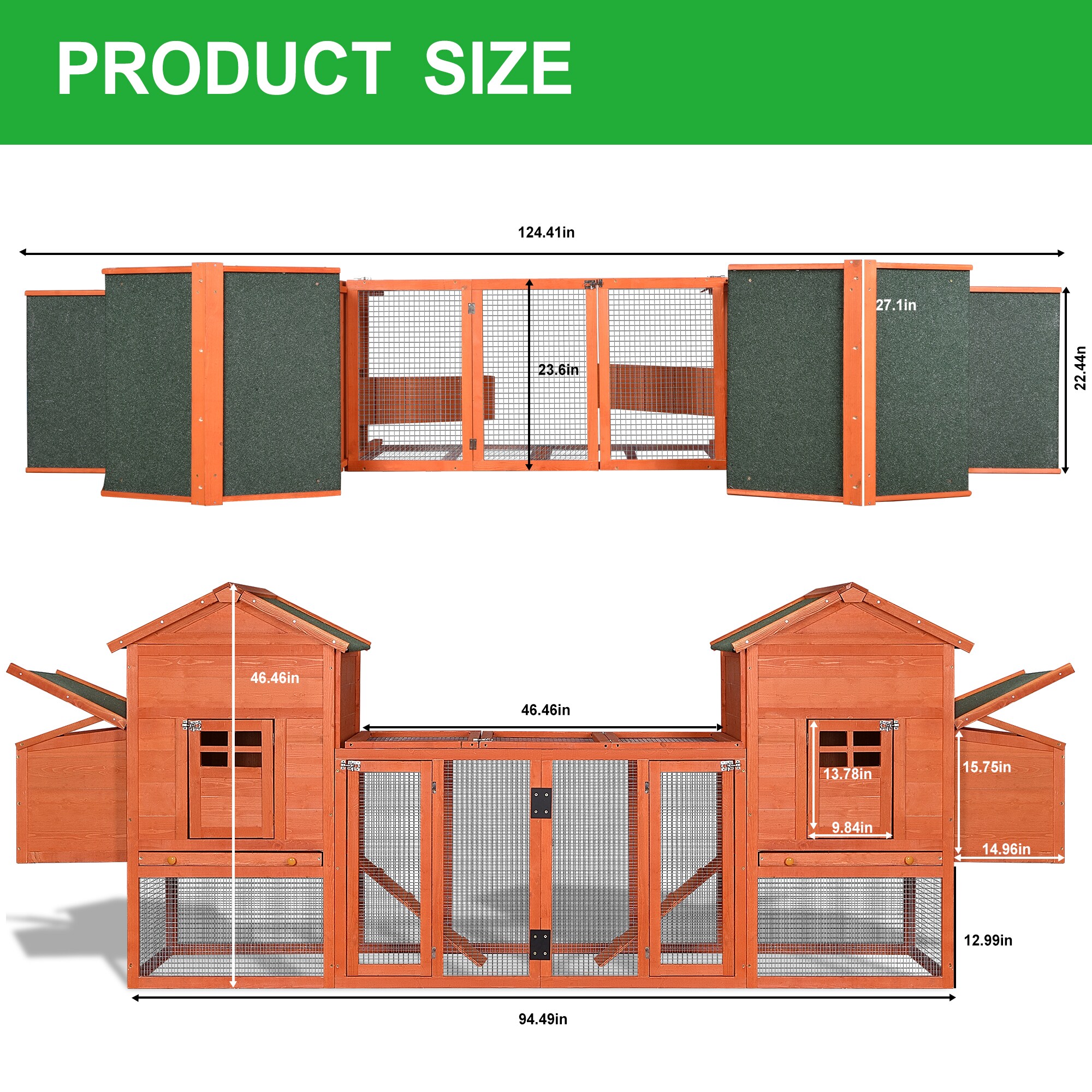 Gaierptone B230517-14 Chicken-Coops-Rabbit-Hutches - View #6