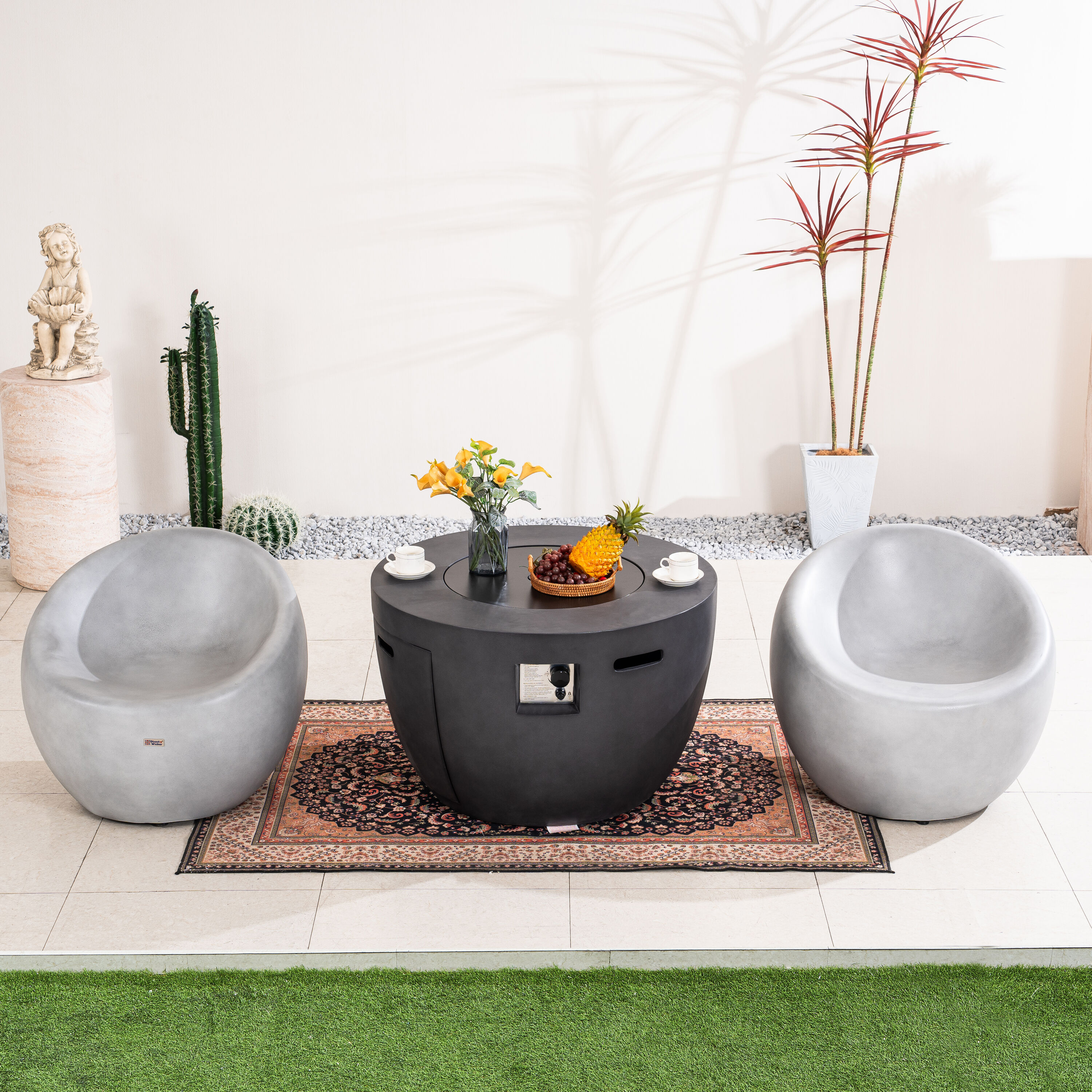 Direct Wicker DWG-2160DG921SCG Patio-Conversation-Sets - View #6