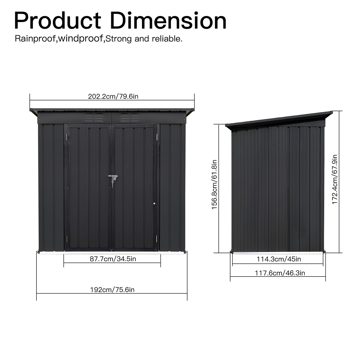 GZMR GM-W1301 Metal-Storage-Buildings-Sheds - View #5