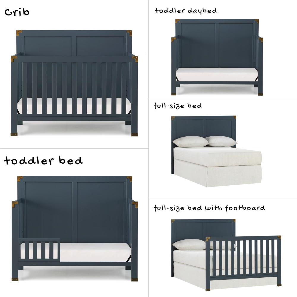 Graphite blue crib on sale