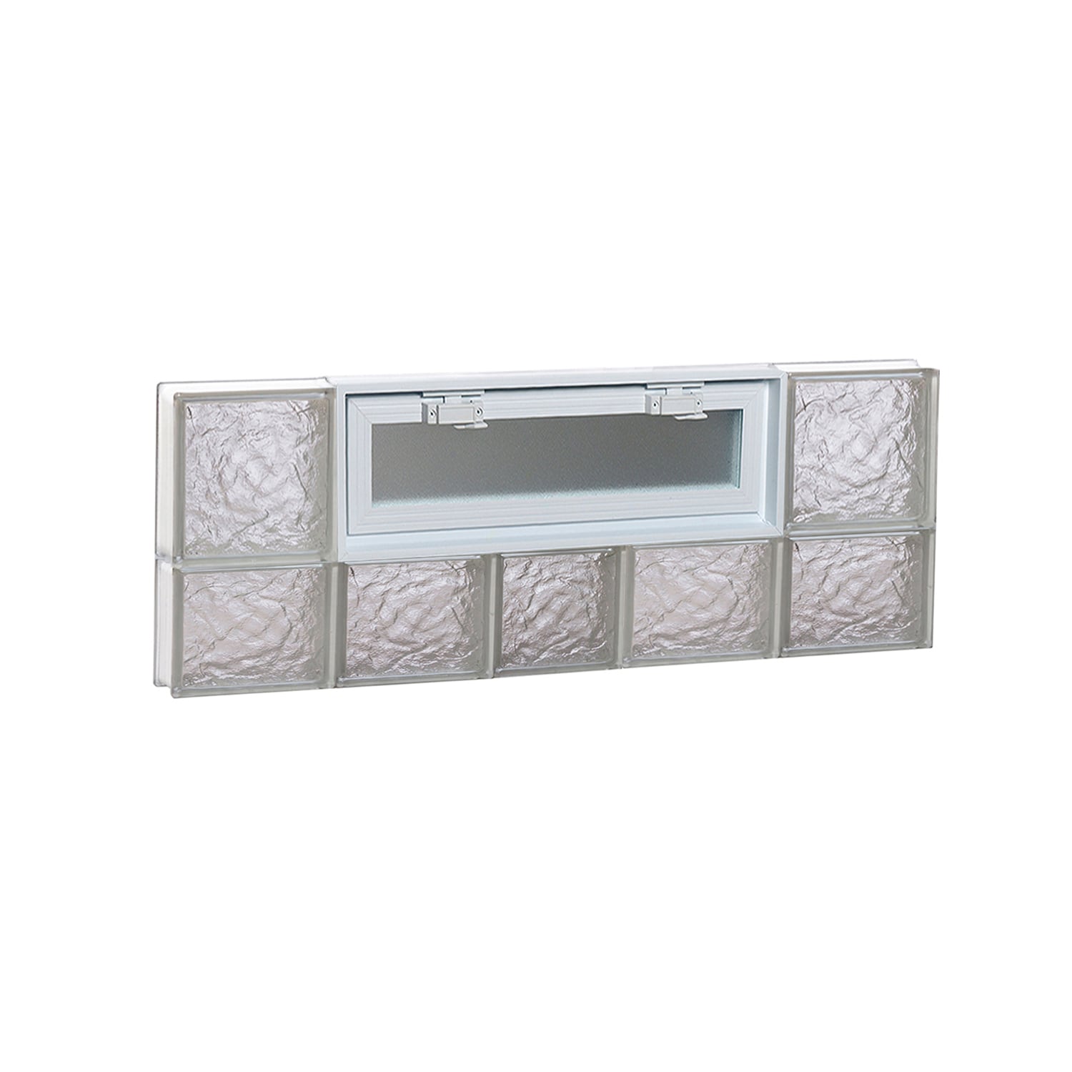 REDI2SET V3814IS Ice Glass 36.75-in x 13.5-in Frameless Replacement Glass Block Window