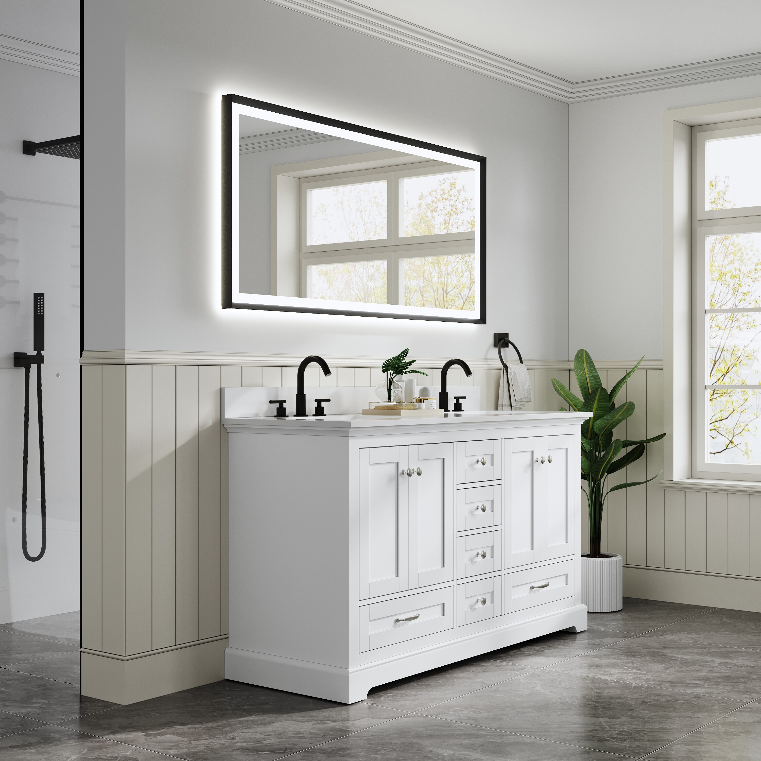 CALVON CLW66028MB Framed-Bath-Mirrors - View #20