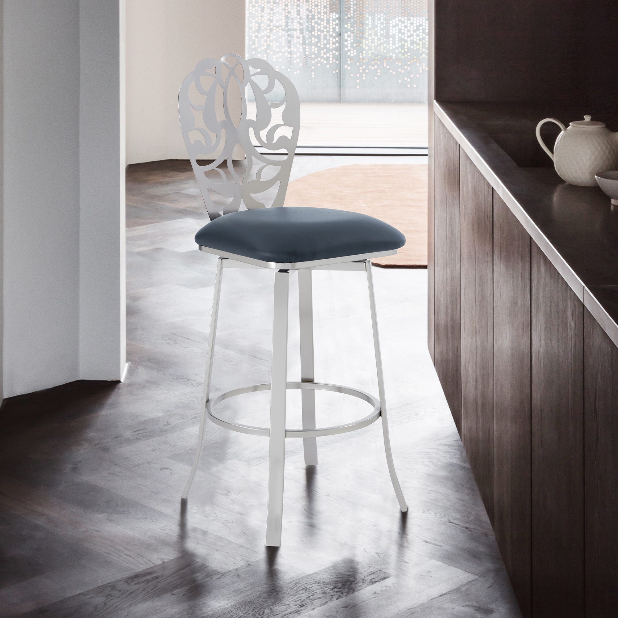 Armen Living LCCHBABSGR30 stools - View #7