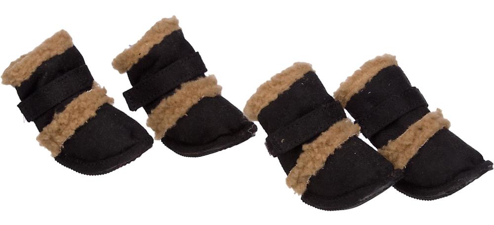 Pet Life F4BKLG Black Dog/Cat Pet Shoes Medium