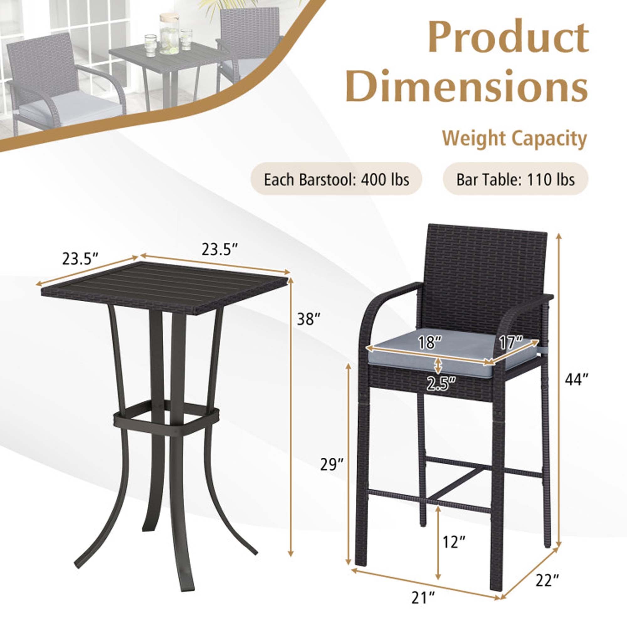 Boyel Living BL-NP11975DK Patio-Dining-Sets - View #3