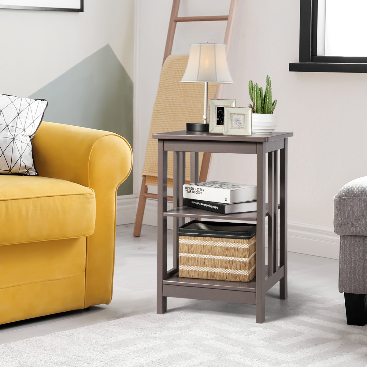 Costway 2HW61505CF nightstands - View #3