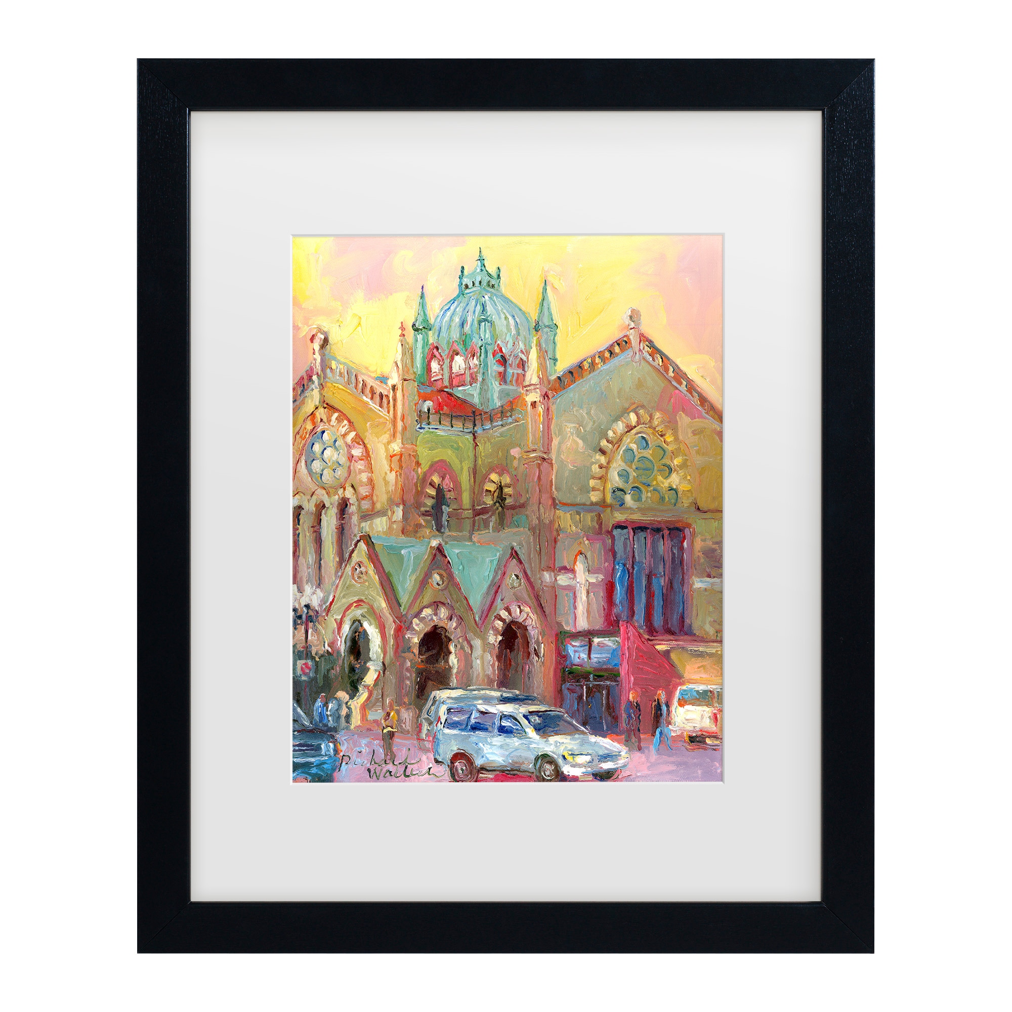 Trademark Fine Art Richard Wallich Boston 2 Matted Framed Art