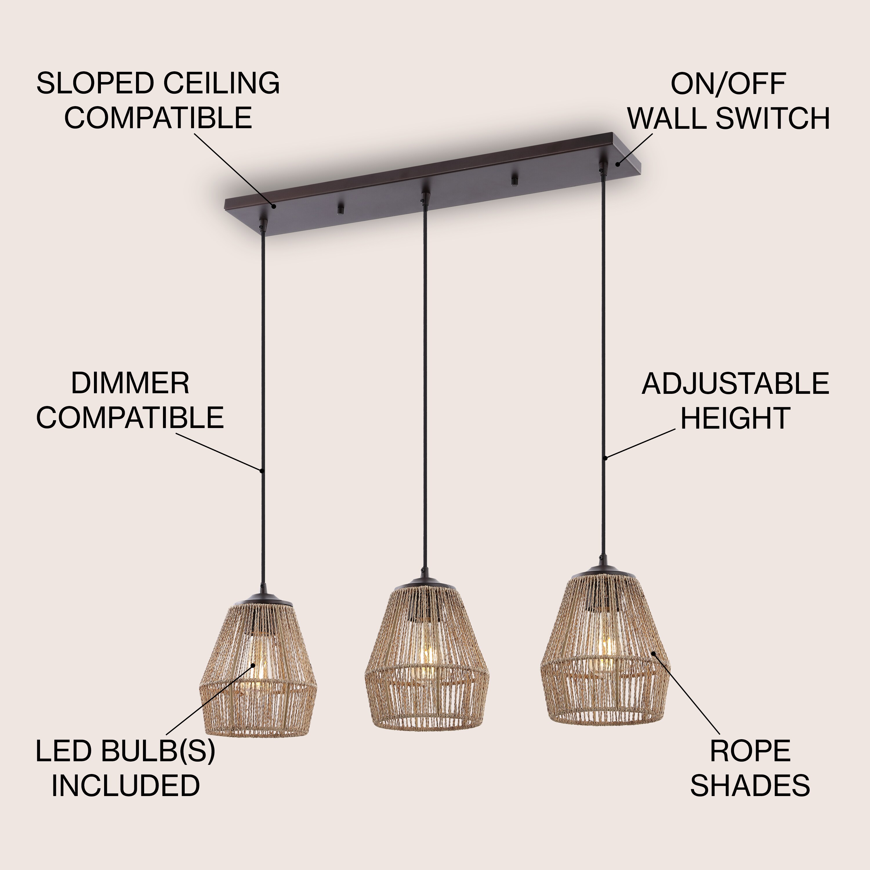 JONATHAN  Y JYL1124A Pendant-Lights - View #3