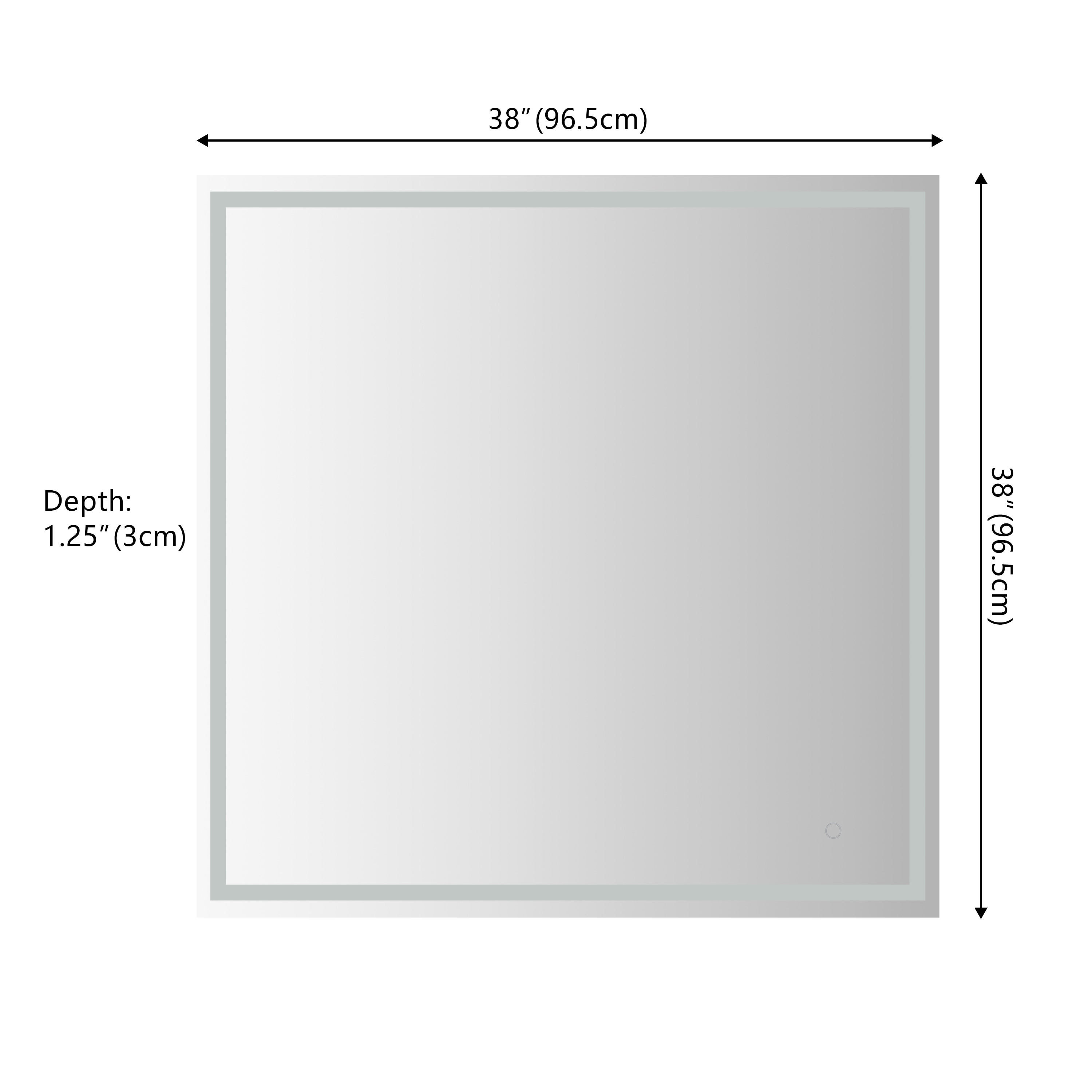JONATHAN  Y MIR100A-3838 Framed-Bath-Mirrors - View #9