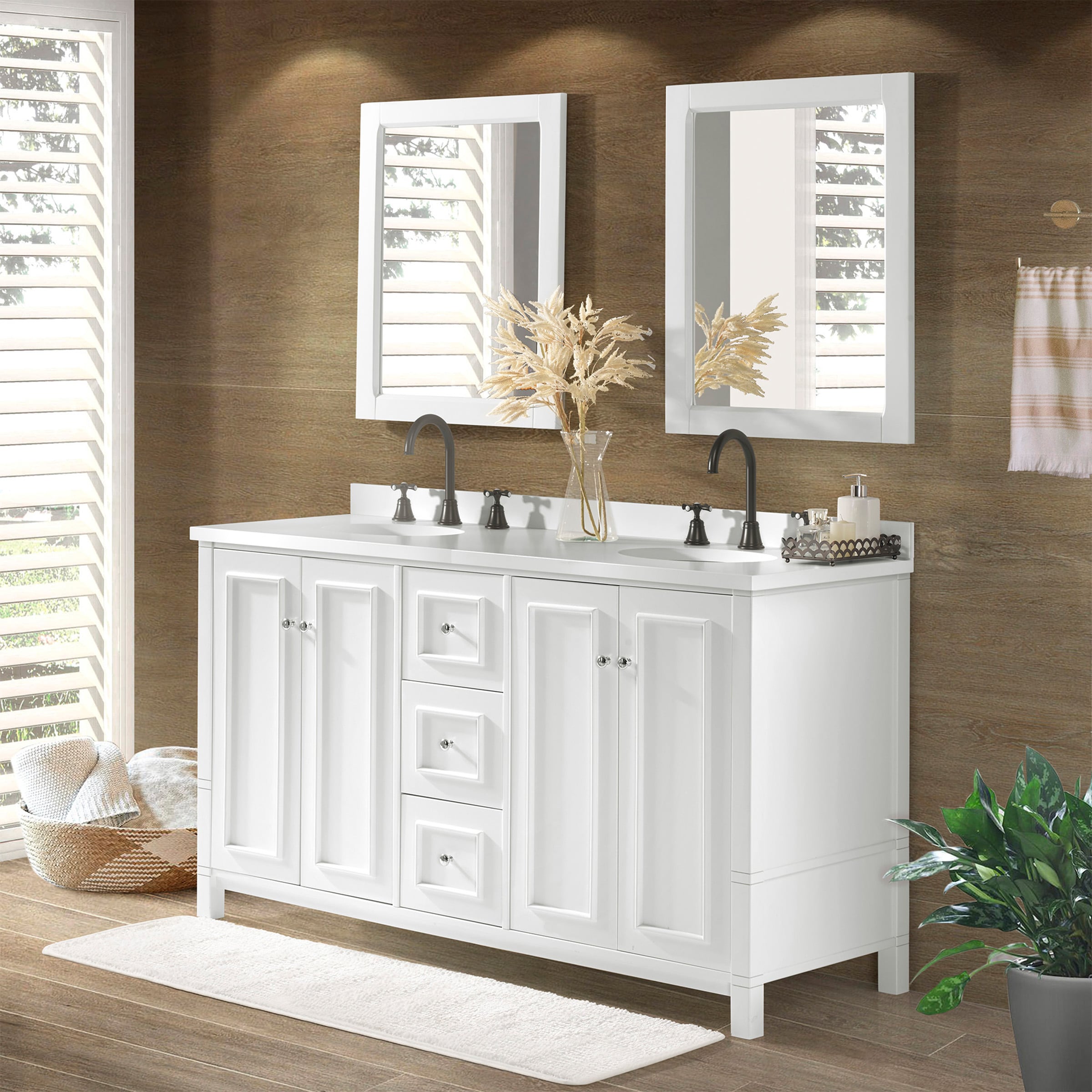 Alaterre Furniture AVAN60WHBB vanities - View #9