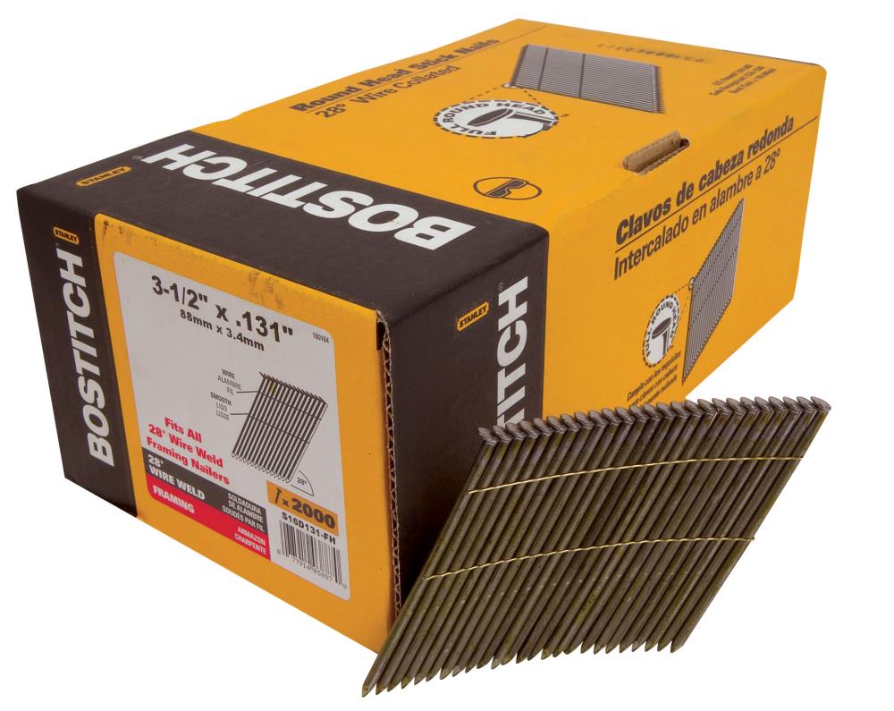 STANLEY-BOSTITCH S16D131-FH 0.113-in 28-Degree Collated Framing Nails (2000-Per Box)