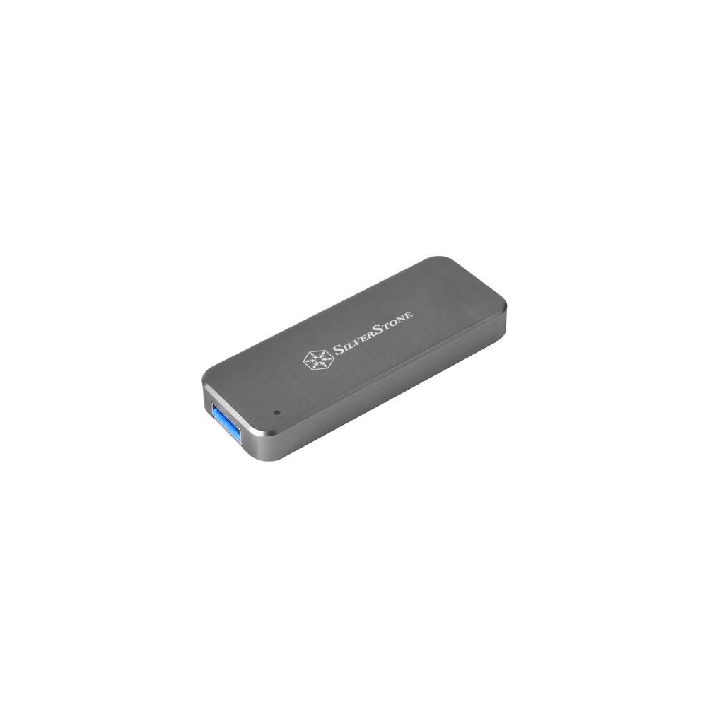 SilverStone SVSTT1880  Technologies MS09C-MINI M.2 SATA External SSD Enclosure USB 3.1 Generation 2 in Charcoal