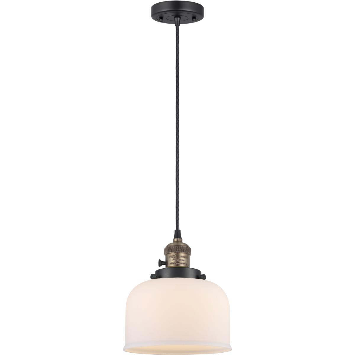 Innovations Lighting 2343542 201CSW-BAB-G71-LED Franklin Restoration Bell Mini Pendant