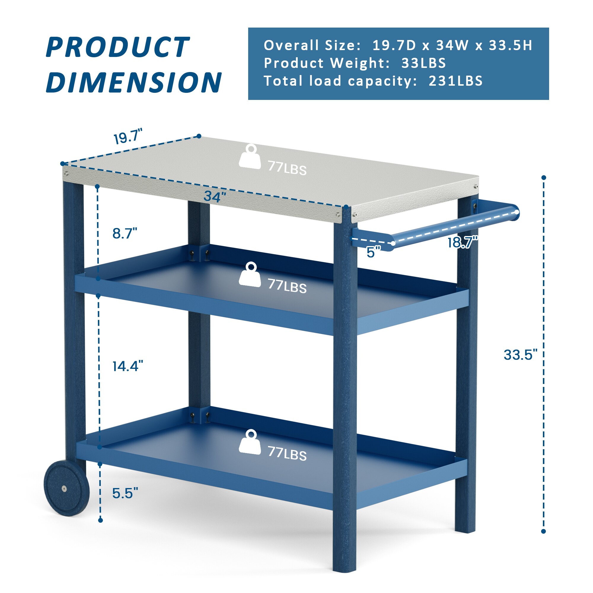 Poly furniture KC-SS07-NBU Grill-Carts-Grill-Stands - View #6