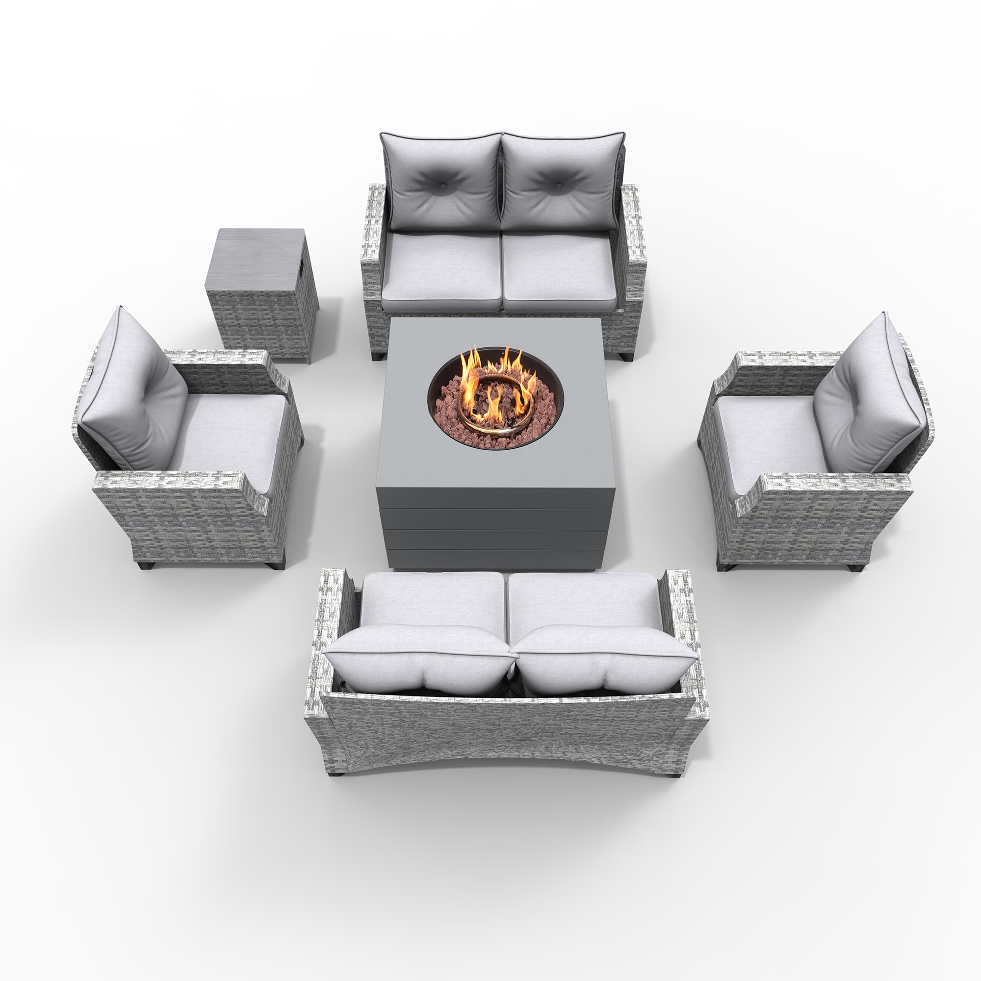 Moda Furnishings 2140-1801-2S Patio-Conversation-Sets - View #3