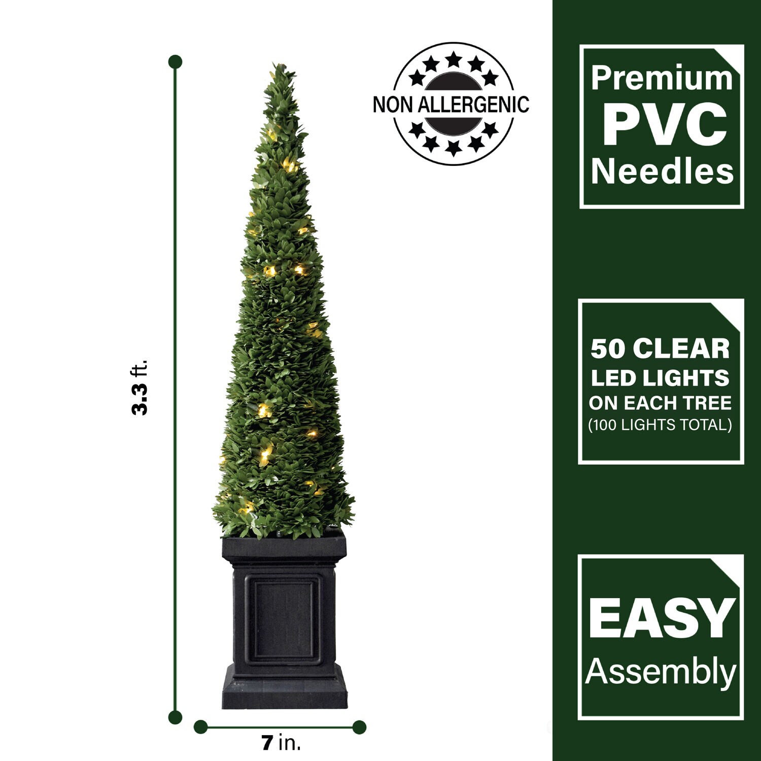 Fraser Hill Farm FFBX040P-5GR/SET2 Artificial-Christmas-Trees - View #4