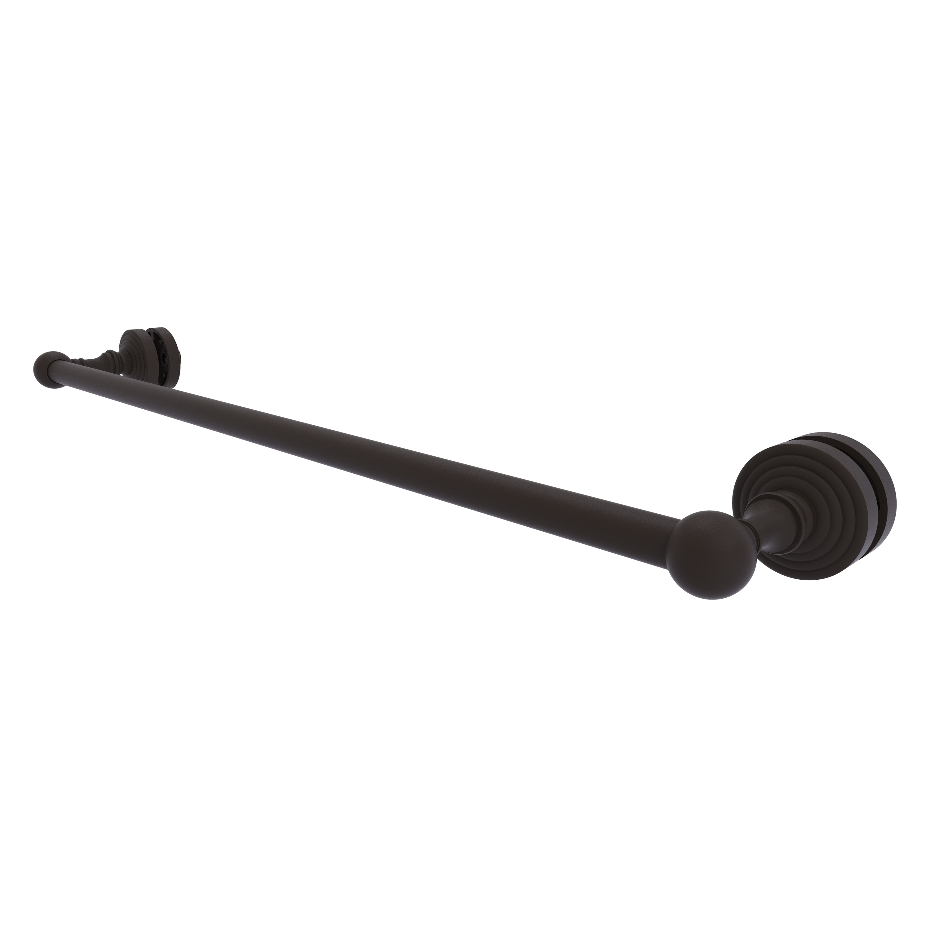 Allied Brass WP-41-SM-24-ORB Waverly Place 24-in Oil-rubbed bronze Wall mount Single Towel Bar