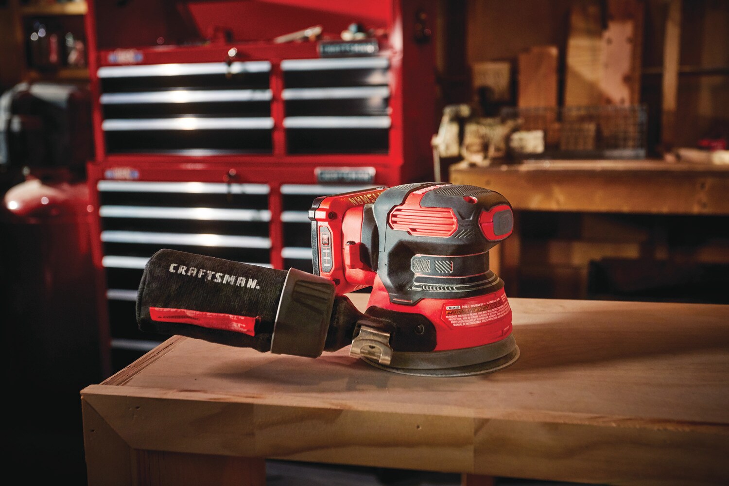 CRAFTSMAN V20 20Volt Cordless Random Orbital Sander with Dust