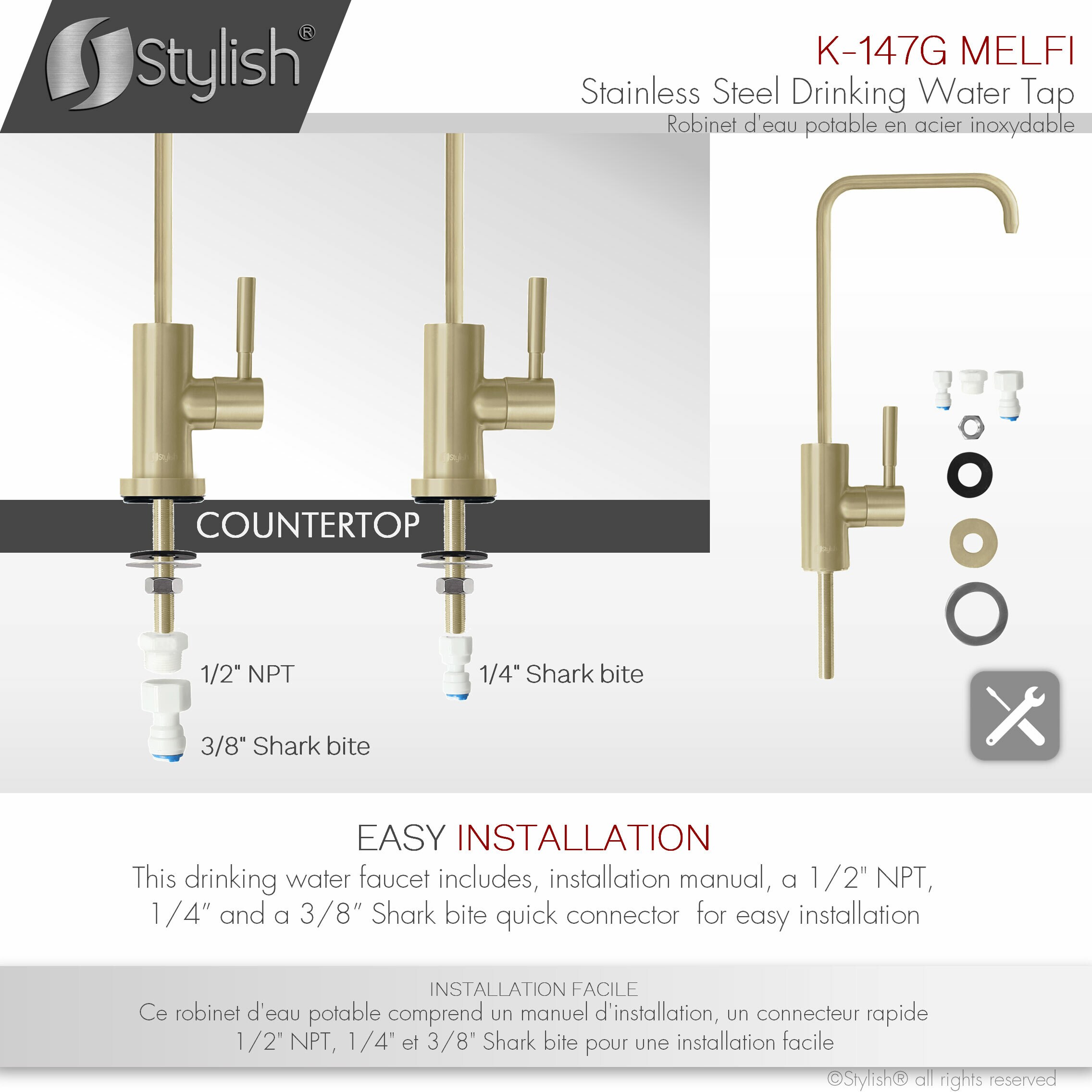 Stylish K-147G Kitchen-Faucets - View #7