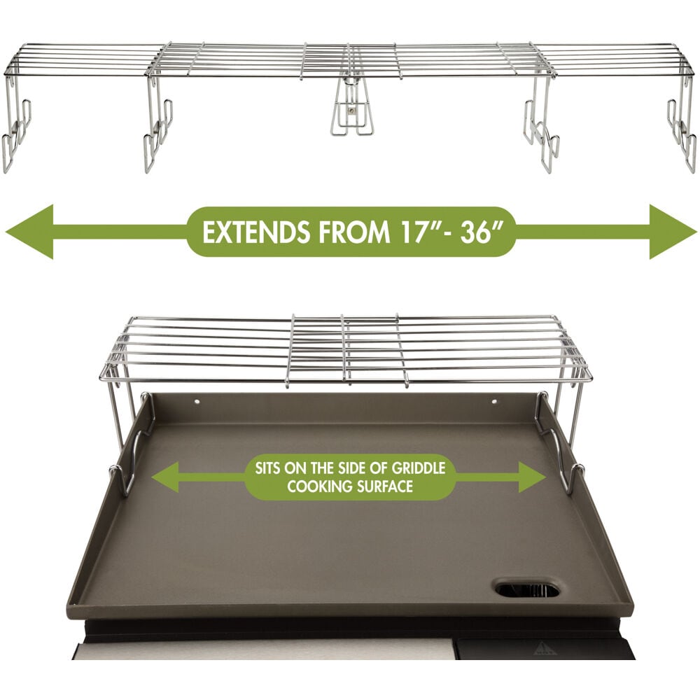 Cuisinart 8-in x 36-in Rectangle Stainless Steel Warming Rack in the Grill  Cooking Grates  Warming Racks department at