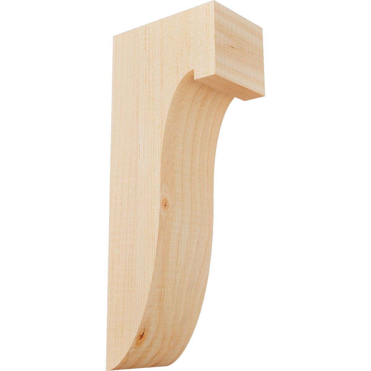 Ekena Millwork COR04X06X14DEL00SDF 3-1/2-in x 6-in x 14-in Del monte Unfinished Douglas fir Wood Paintable/Stainable Corbel